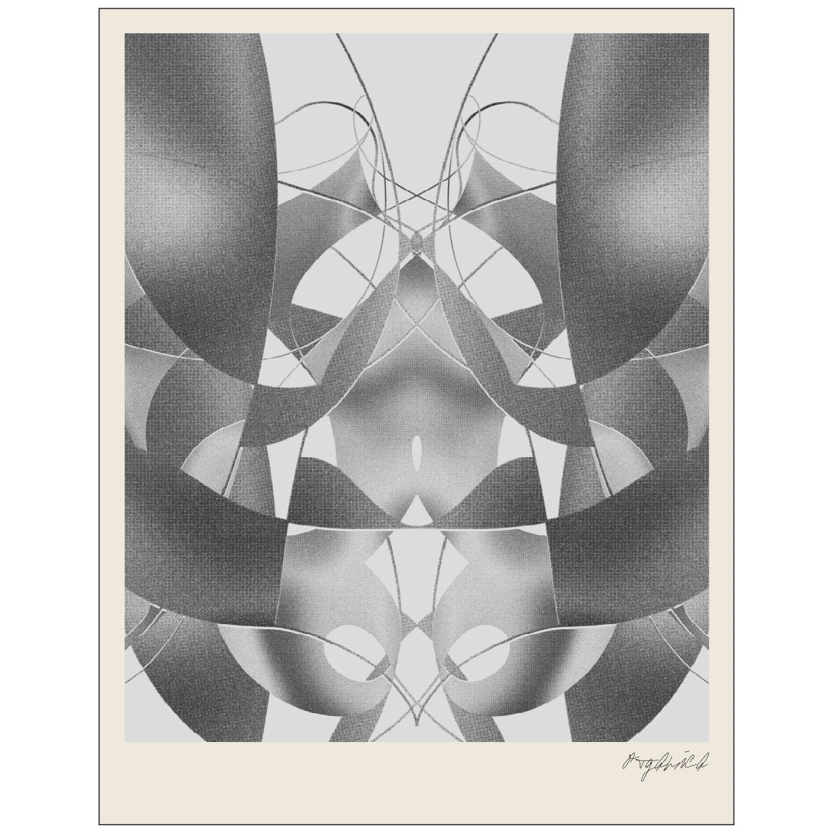 Decorative "Black Shapes" Poster | High - Quality Print | Repositionable Adhesive - Pasquín