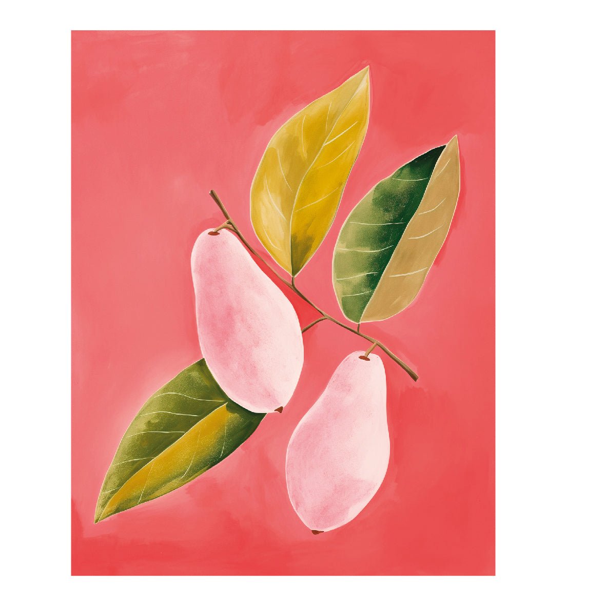 Decorative "Coquette Collection: Fruits in Red" Poster | High - Quality Print | Repositionable Adhesive - Pasquín