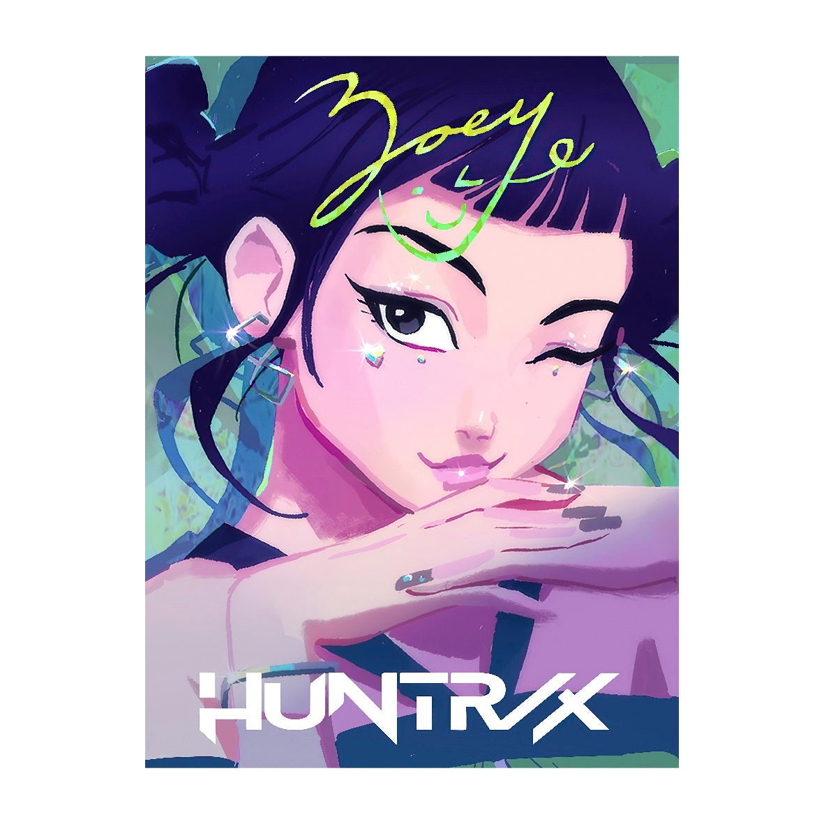 Decorative "Coquette Collection: Kpop Demon Hunters (Fan Art)" Poster | High - Quality Print | Repositionable Adhesive - Pasquín