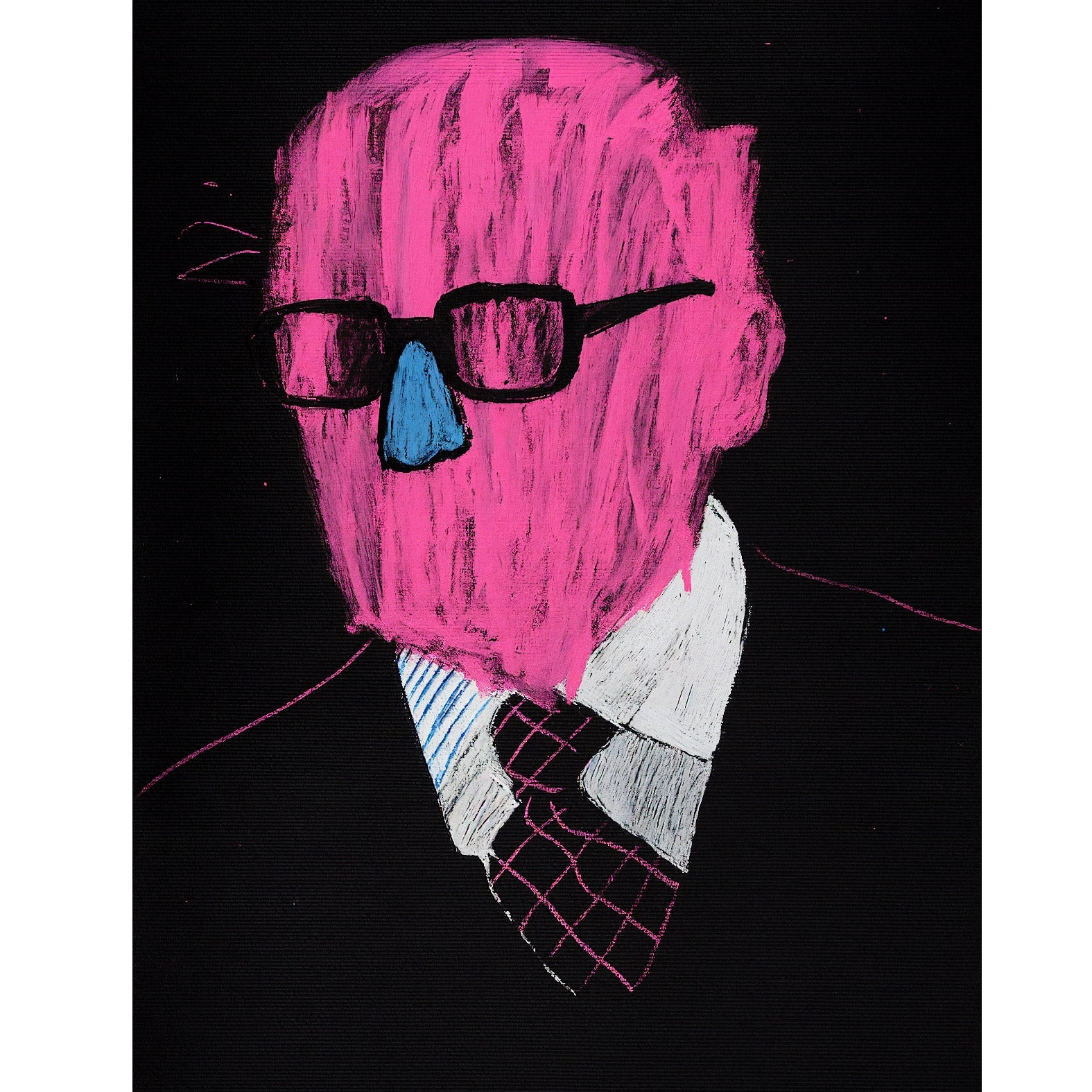 Decorative "Covered Man" Poster | High - Quality Print | Repositionable Adhesive - Pasquín