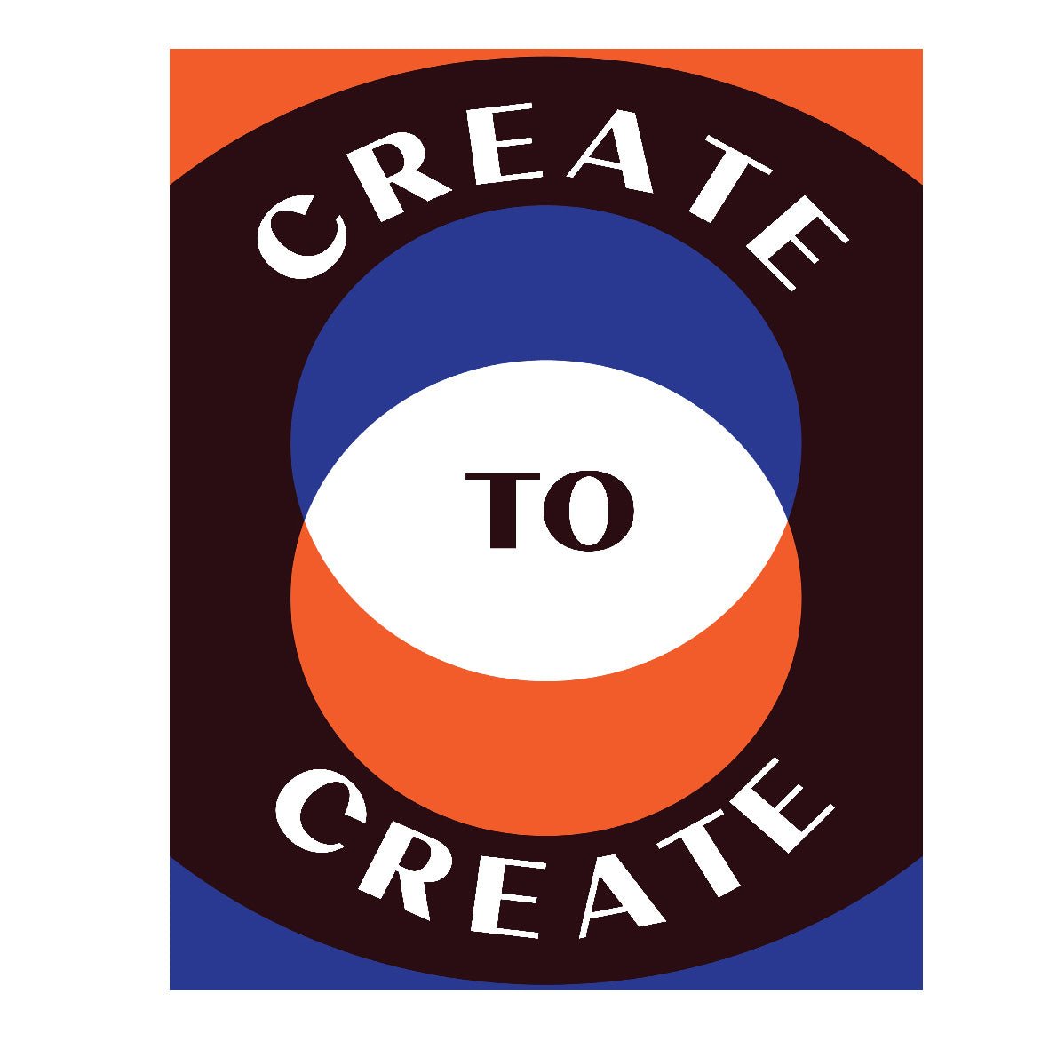 Decorative "Create to Create" Poster | High - Quality Print | Repositionable Adhesive - Pasquín
