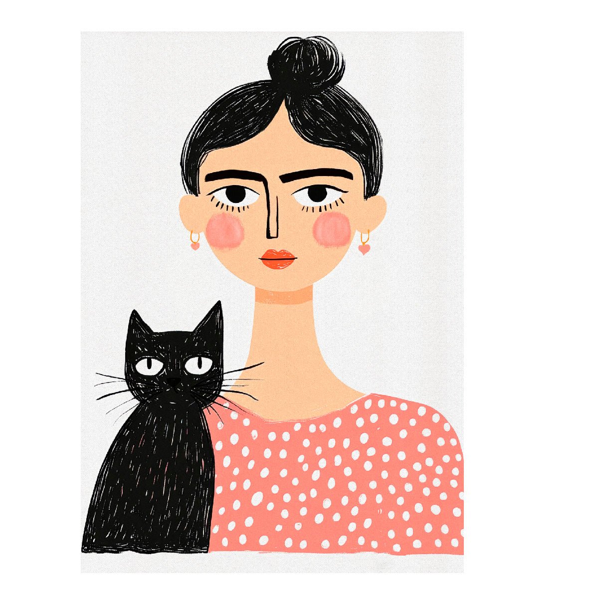 Decorative "Mother and Son" Poster | High - Quality Print | Repositionable Adhesive - Pasquín