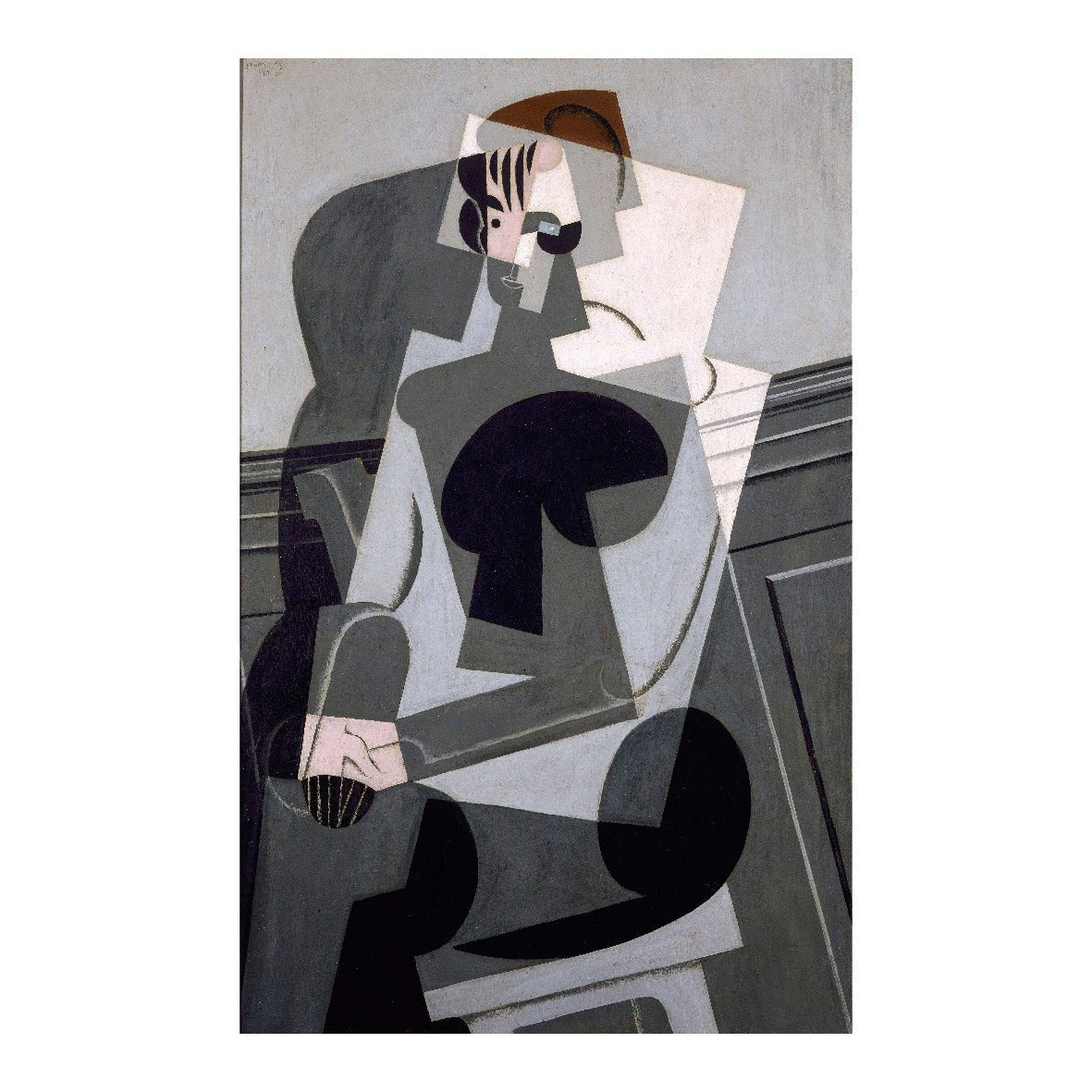 Decorative "Portrait of Josette Gris (1916)" by Juan Gris Poster | High - Quality Print | Repositionable Adhesive - Pasquín