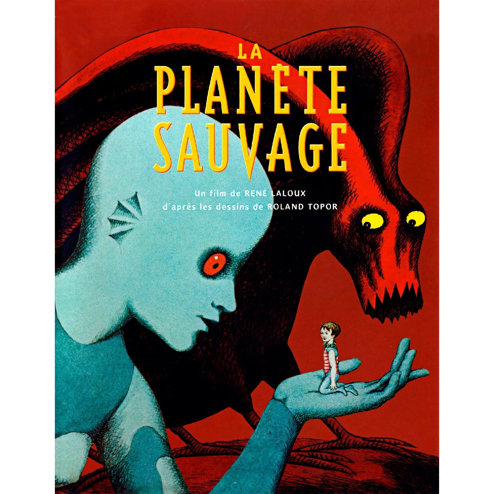 Decorative Print "La Planète Sauvage (1973)" Poster | High - Quality Print | Repositionable Adhesive - Pasquín