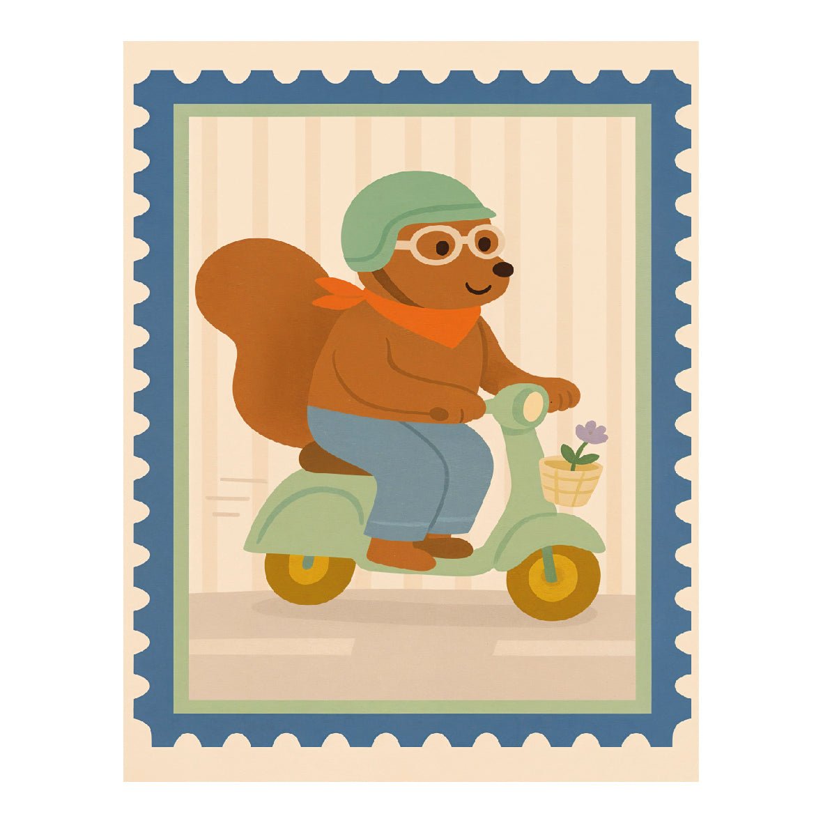 Decorative "Super Friends Collection: Stamp Version" Poster | High - Quality Print | Repositionable Adhesive - Pasquín