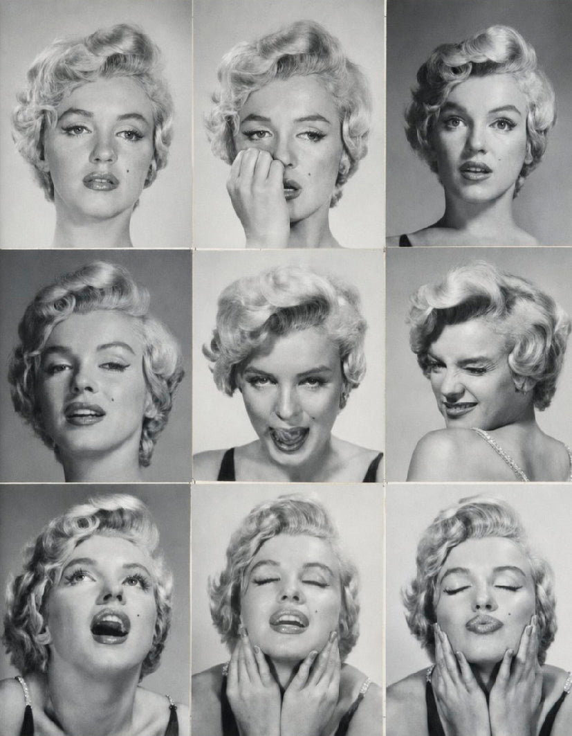 "Marilyn Faces" - Reusable Peel-and-Stick Poster - Pasquín