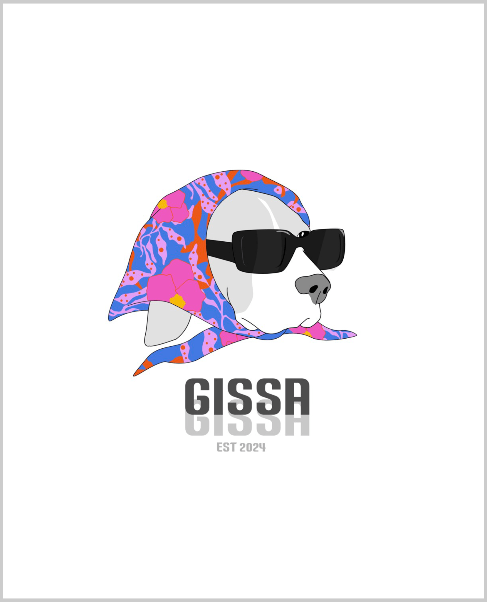 "Pañoleta Perri" by Gissa Art - Reusable Peel-and-Stick Poster - Pasquín