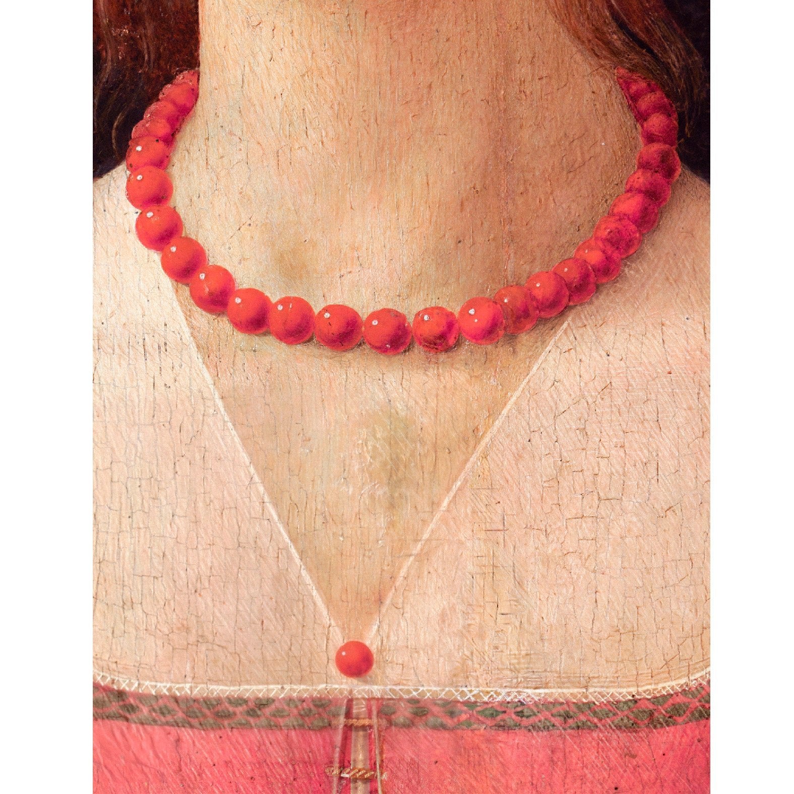 “Portrait of a Young Woman” (Detail) Reusable Peel - and - Stick Poster by Domenico Ghirlandaio - Pasquín
