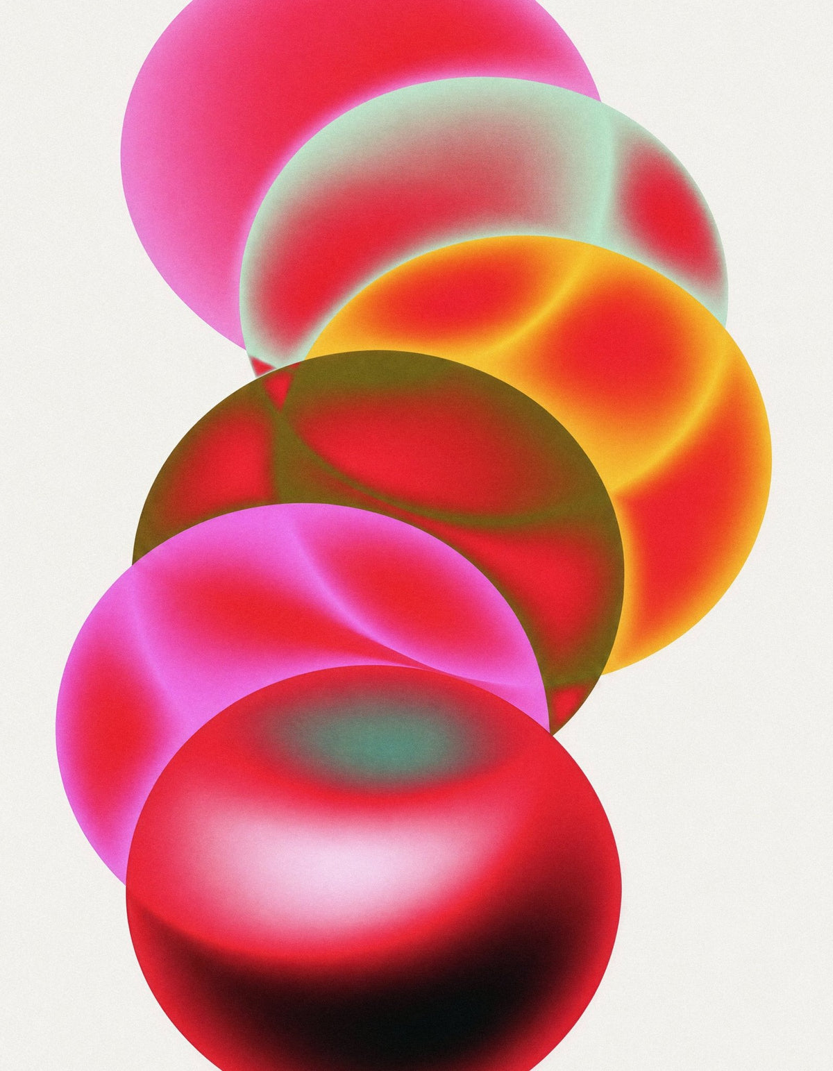 Psicodelic Digital Composition - Reusable Peel-and-Stick Poster - Pasquín