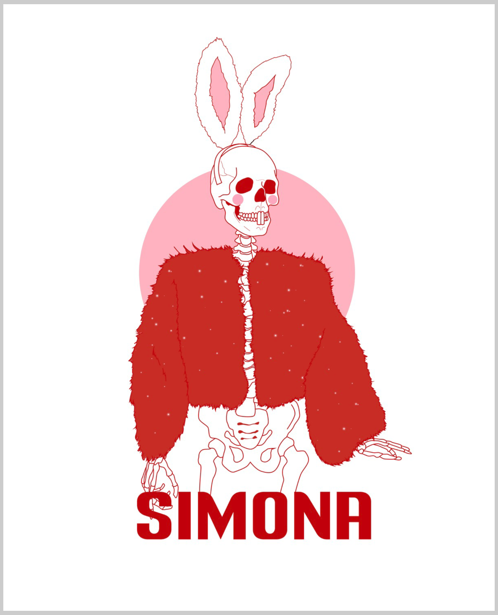 "Simona" by Gissa Art - Reusable Peel-and-Stick Poster - Pasquín