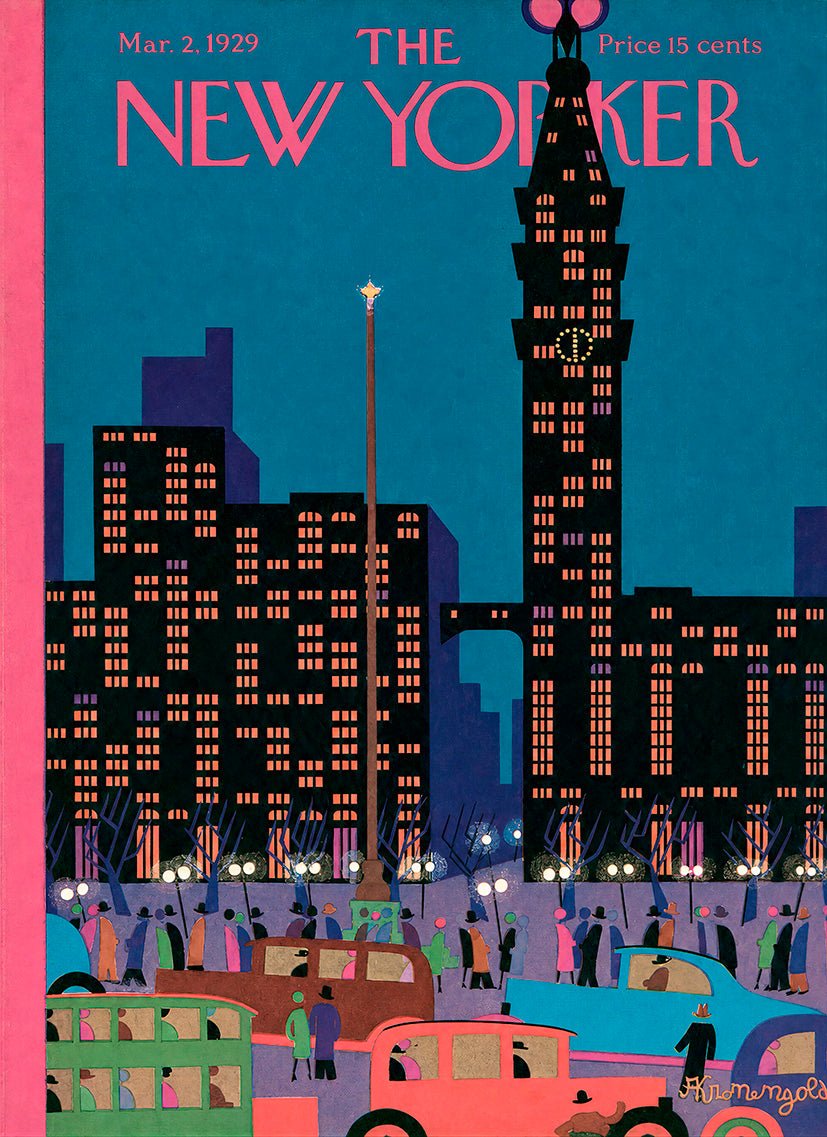 The New Yorker Cover – 2 de marzo de 1929 - Reusable Peel-and-Stick Poster (Copia) - Pasquín