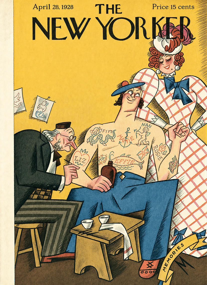 The New Yorker Cover – 28 de abril de 1928 - Reusable Peel-and-Stick Poster - Pasquín
