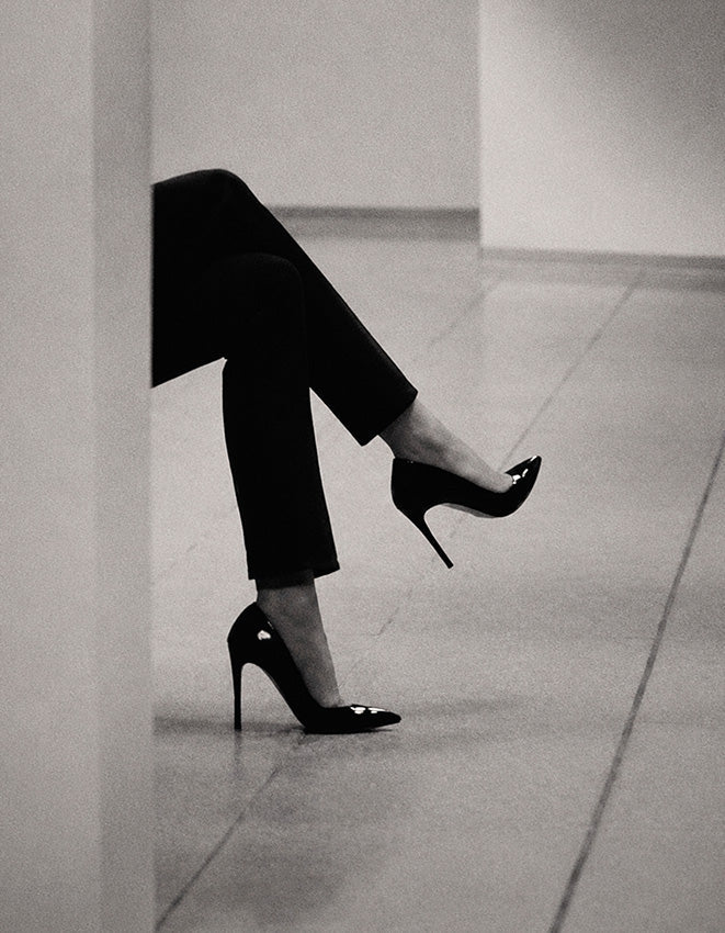 "Black Stiletto Heels" - Reusable Peel-and-Stick Poster - Pasquín