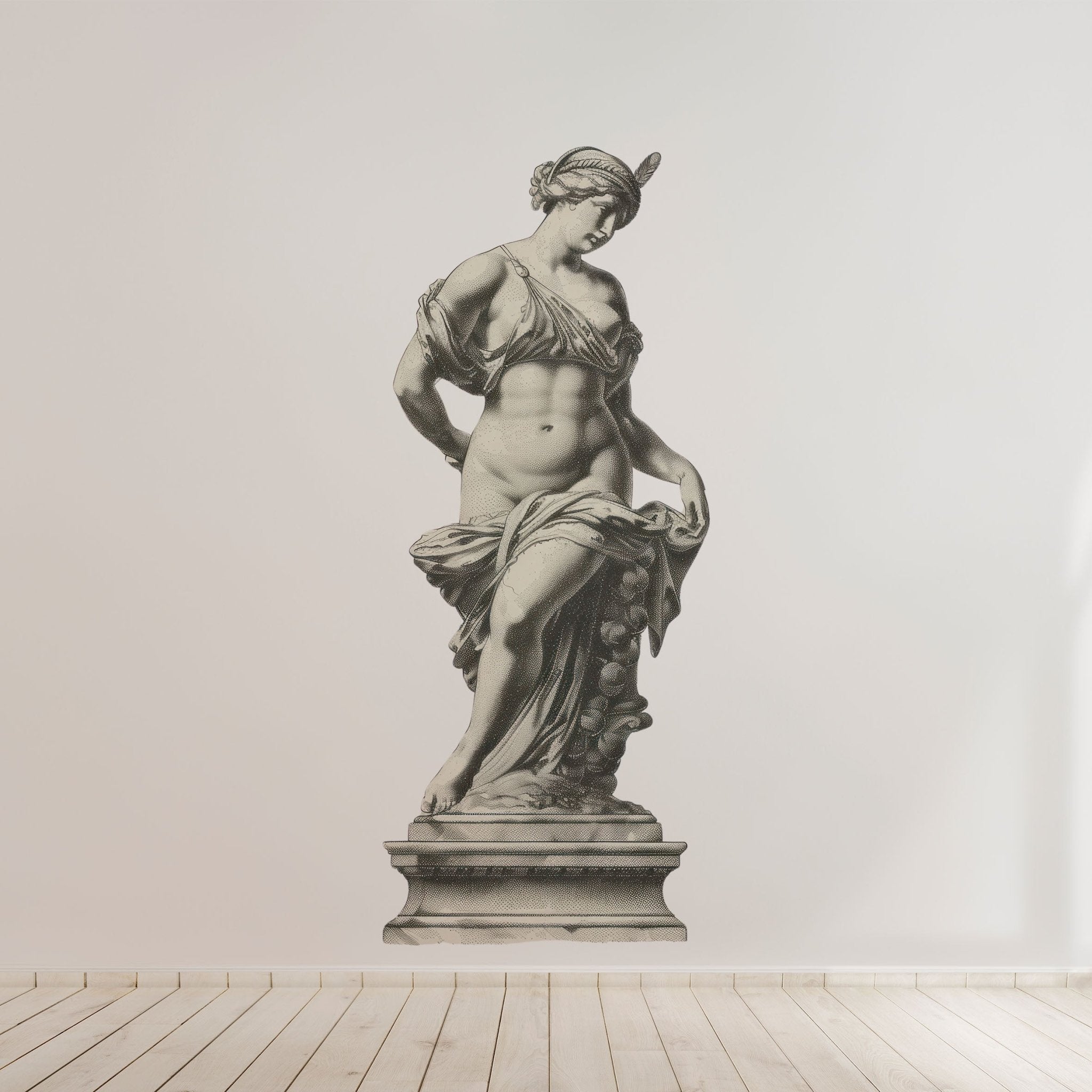 Classical Sculpture Adhesive Poster - High - Quality, Eco - Friendly, Reusable Wall Decor - Pasquín Store