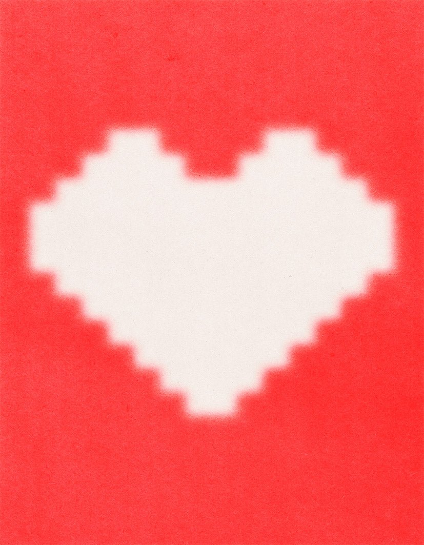 "Coquette Collection: Dreamy Heart" - Reusable Peel-and-Stick Poster - Pasquín