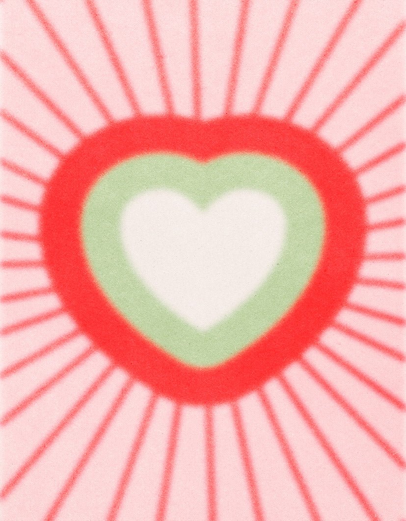 "Coquette Collection: Heartburst" - Reusable Peel-and-Stick Poster - Pasquín