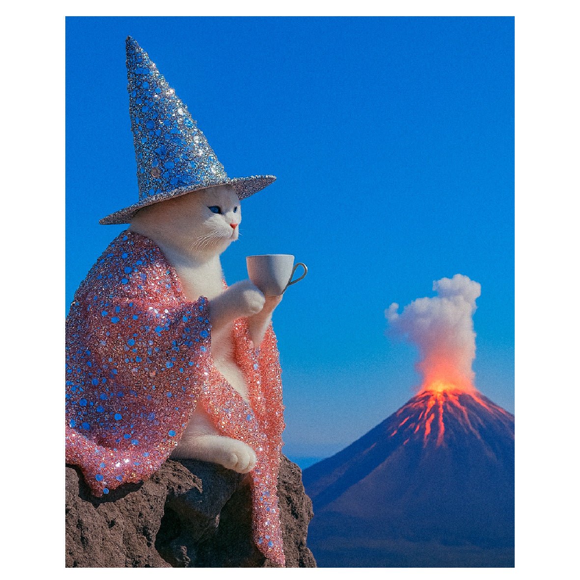 Decorative "Coffee Spell" Poster | High - Quality Print | Repositionable Adhesive - Pasquín