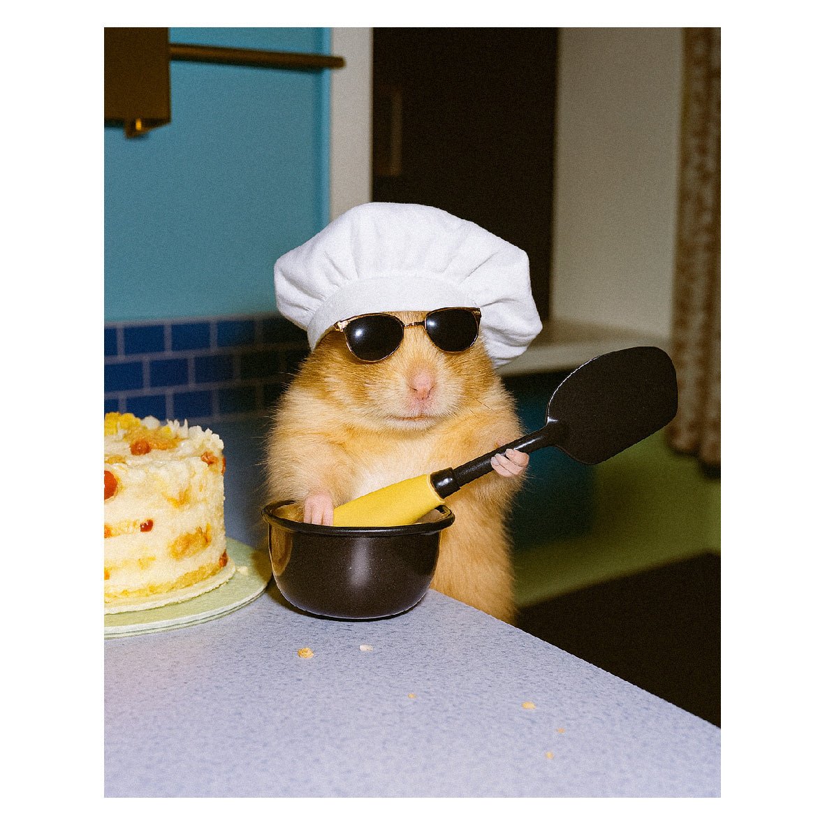 Decorative "Coquette Collection: Tiny Chef" Poster | High - Quality Print | Repositionable Adhesive - Pasquín