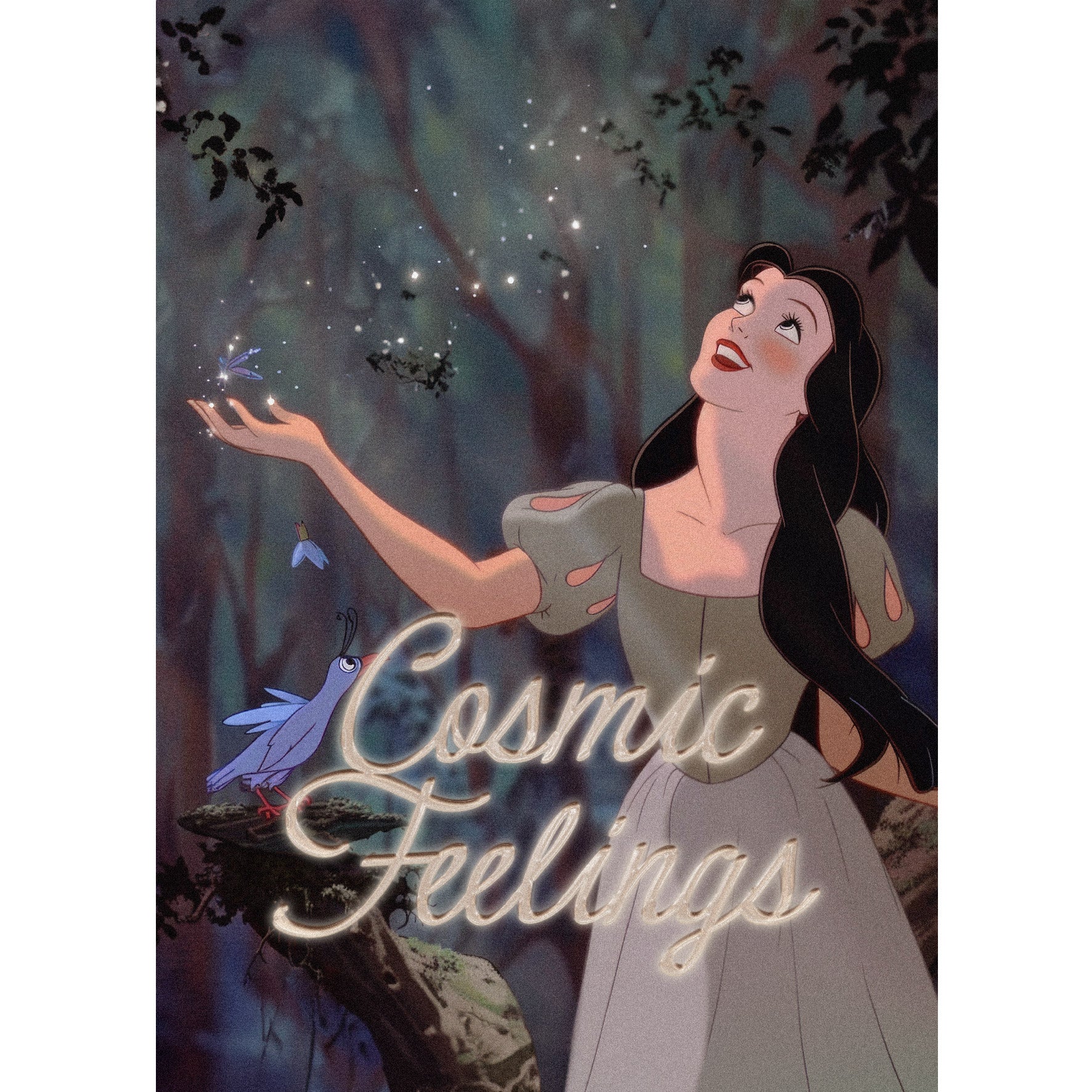 Decorative "Cosmic Feelings" Poster| High - Quality Poster Print | Repositionable Adhesive - Pasquín