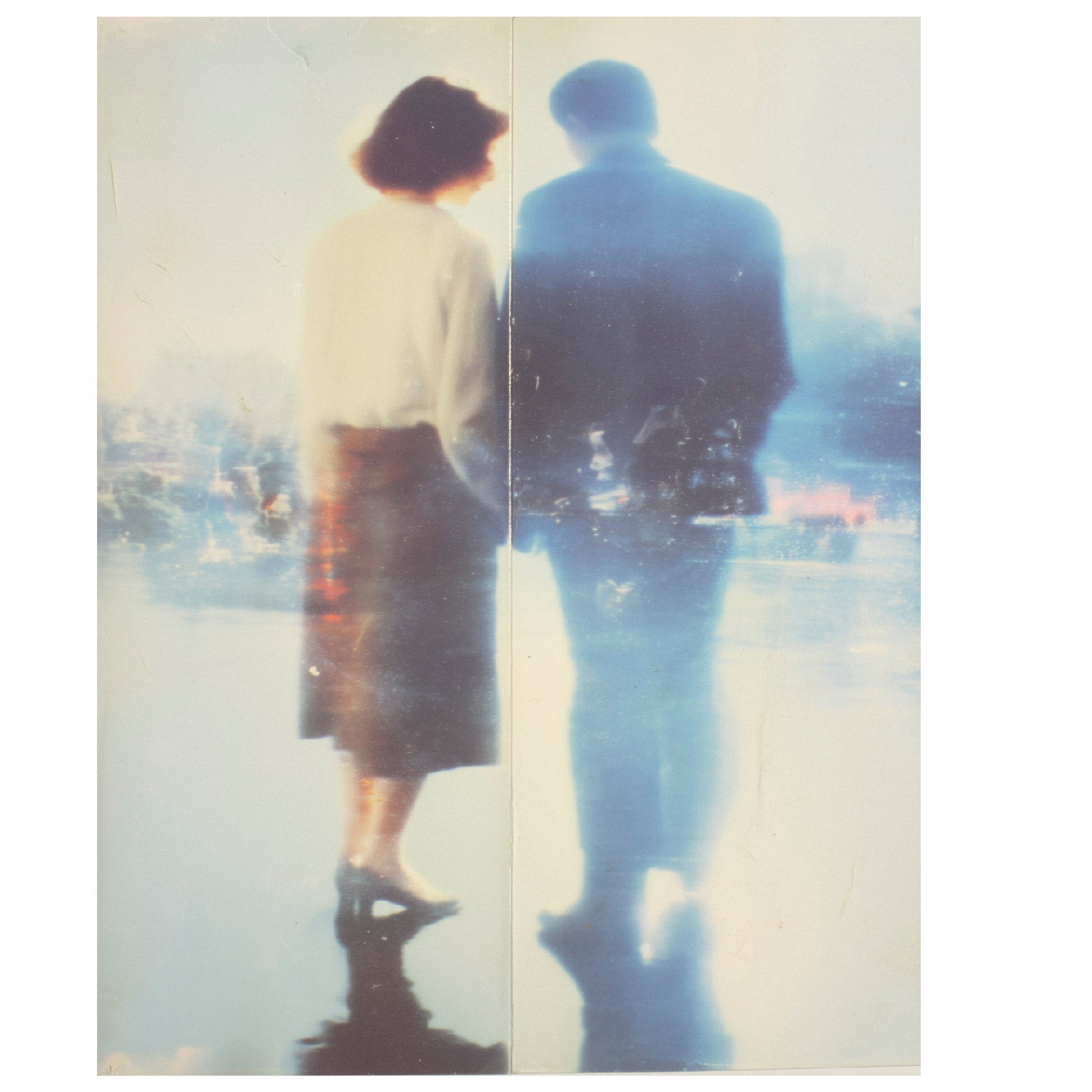 Decorative "Couple Silhouette" Poster | High - Quality Print | Repositionable Adhesive - Pasquín