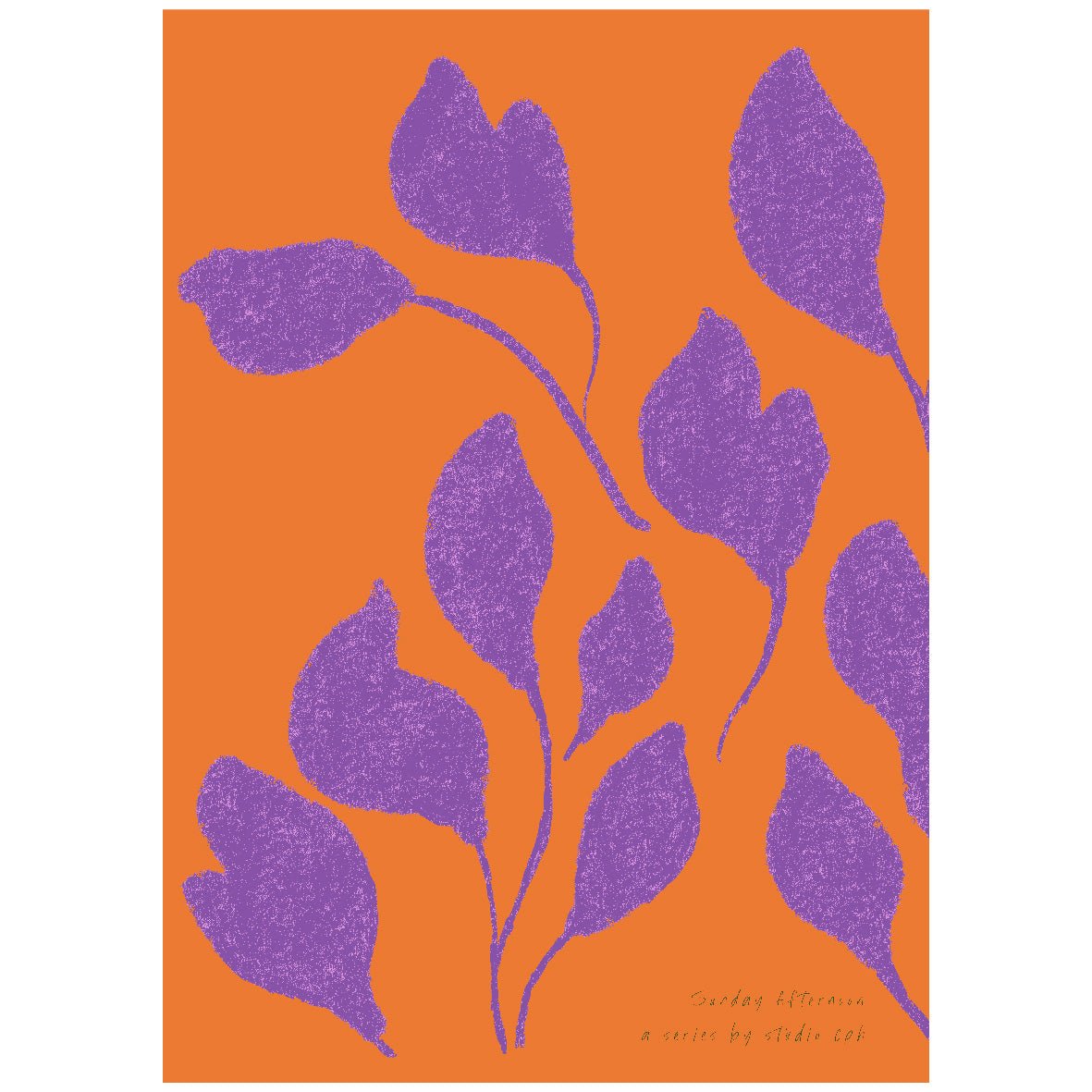 Decorative "Crayon Detail" Poster | High - Quality Print | Repositionable Adhesive - Pasquín