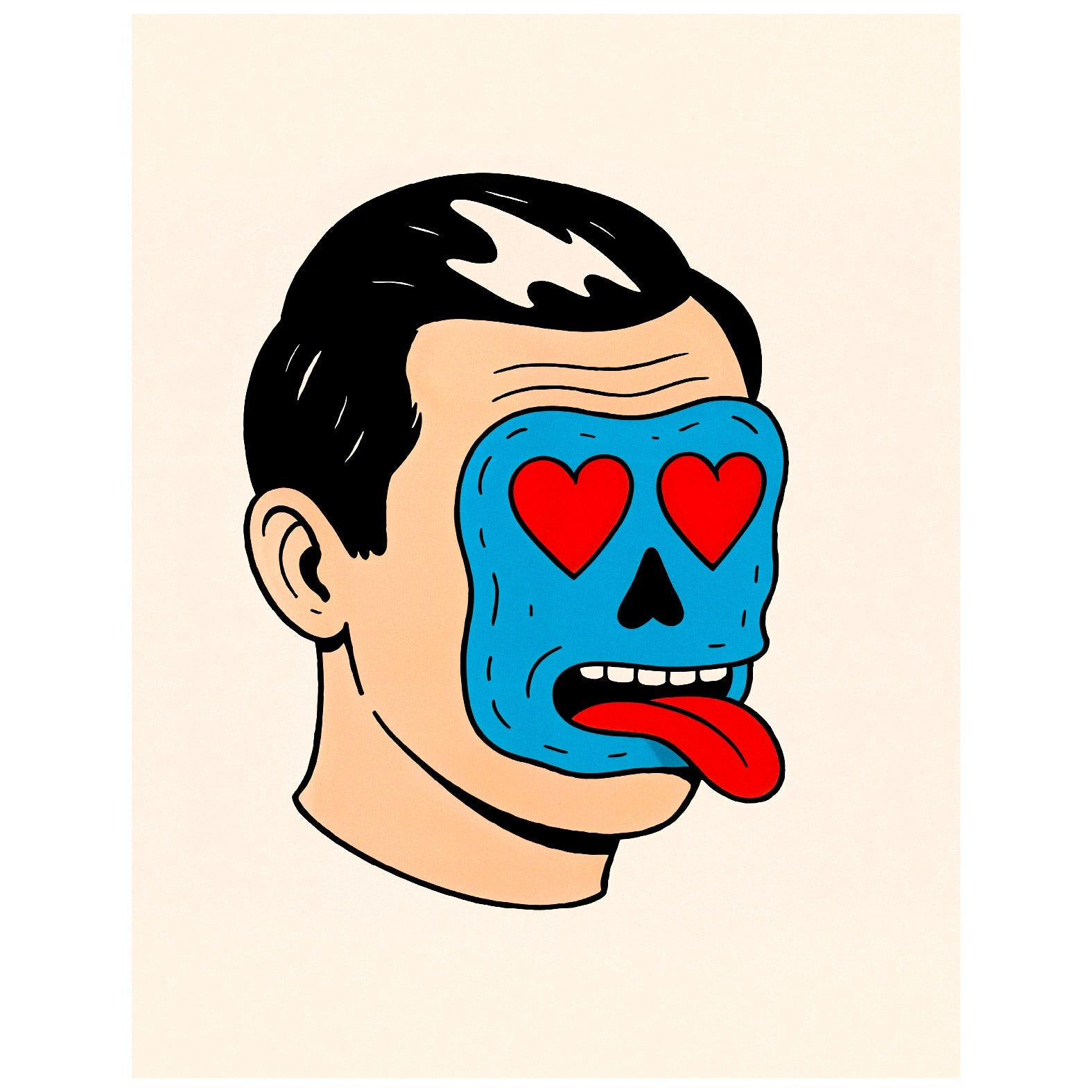 Decorative "Crazy in Love" Poster | High - Quality Print | Repositionable Adhesive - Pasquín