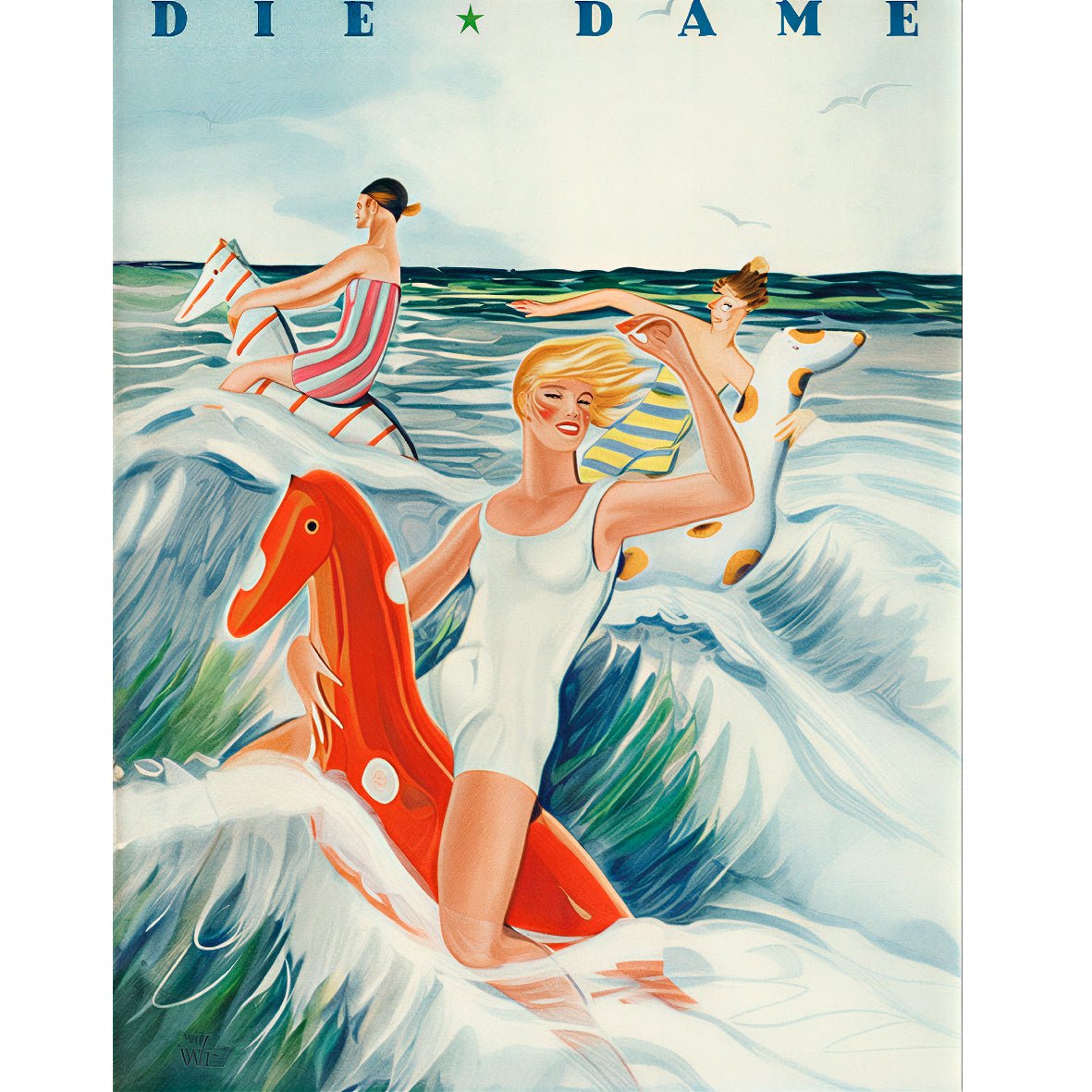 Decorative “Iconic Die Dame Cover (1929)" Poster | High - Quality Print | Repositionable Adhesive - Pasquín
