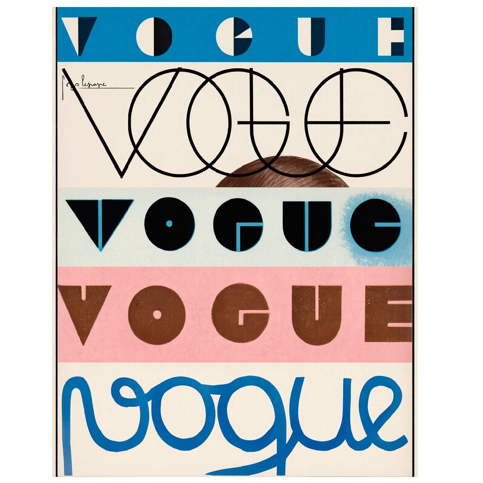 Decorative "Iconic Vogue Cover (1930)" Poster | High - Quality Print | Repositionable Adhesive - Pasquín