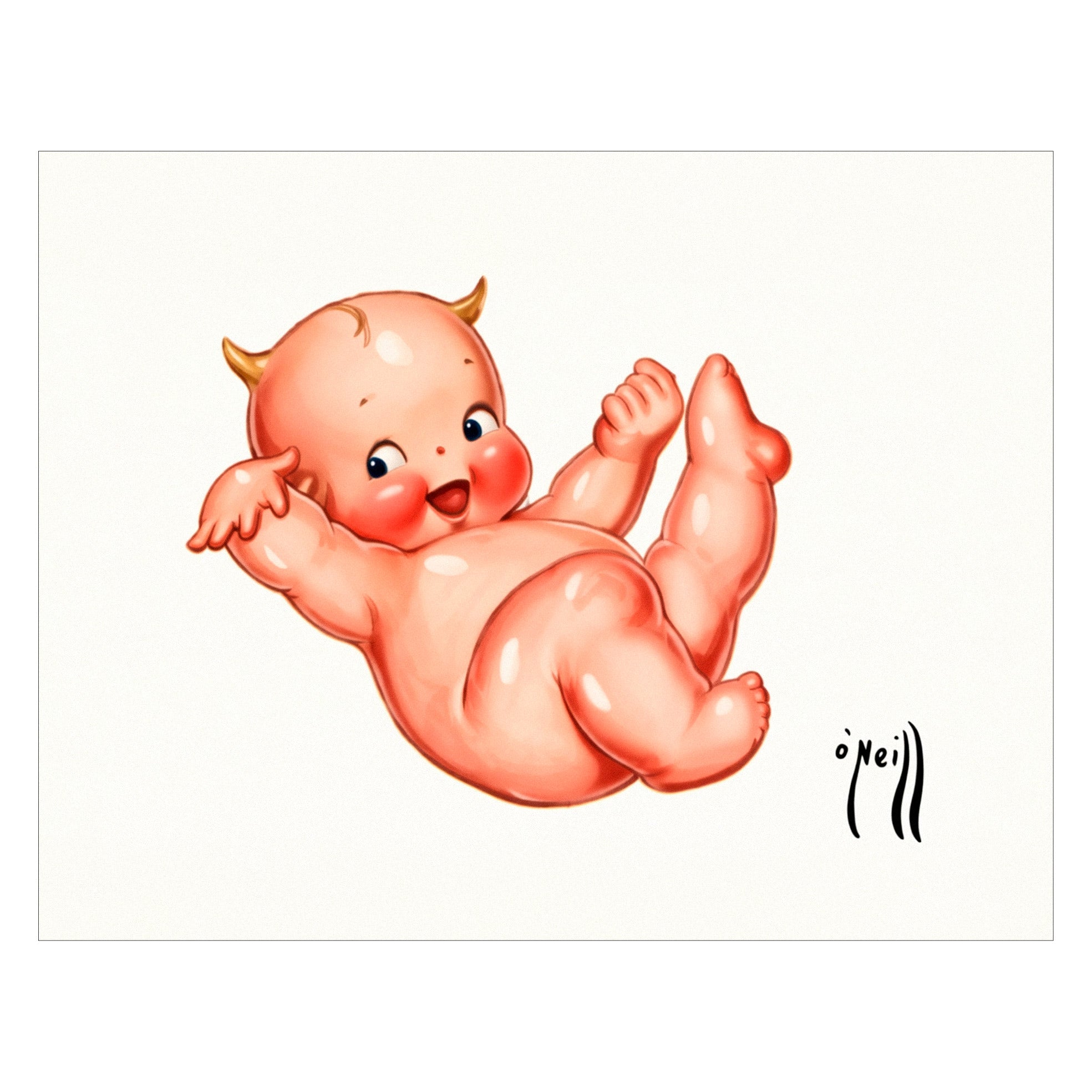 Decorative "Kewpie Doll Vintage" by Rose O'Neill Poster | High - Quality Print | Repositionable Adhesive - Pasquín