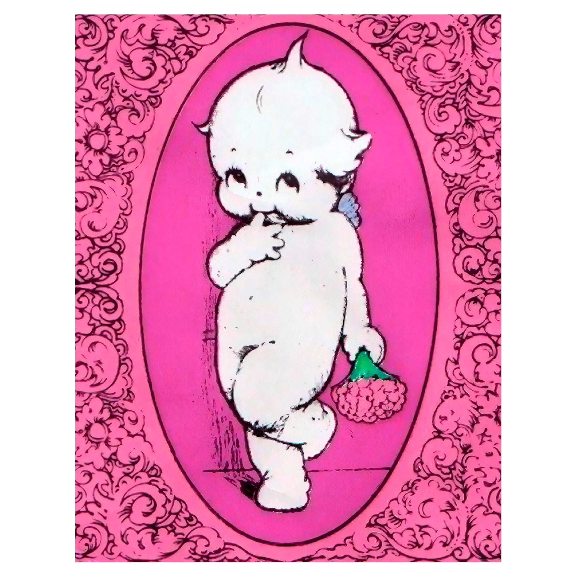 Decorative "Kewpie Valentine" by Rose O'neill Poster | High - Quality Print | Repositionable Adhesive - Pasquín