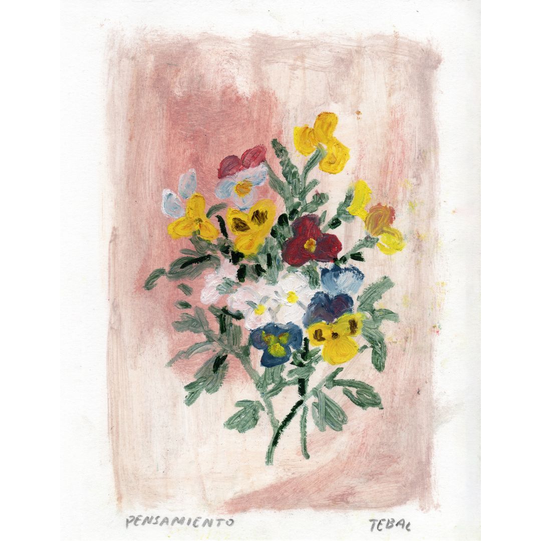 Decorative "Pensamientos" by Tebal Poster | High - Quality Print | Repositionable Adhesive - Pasquín