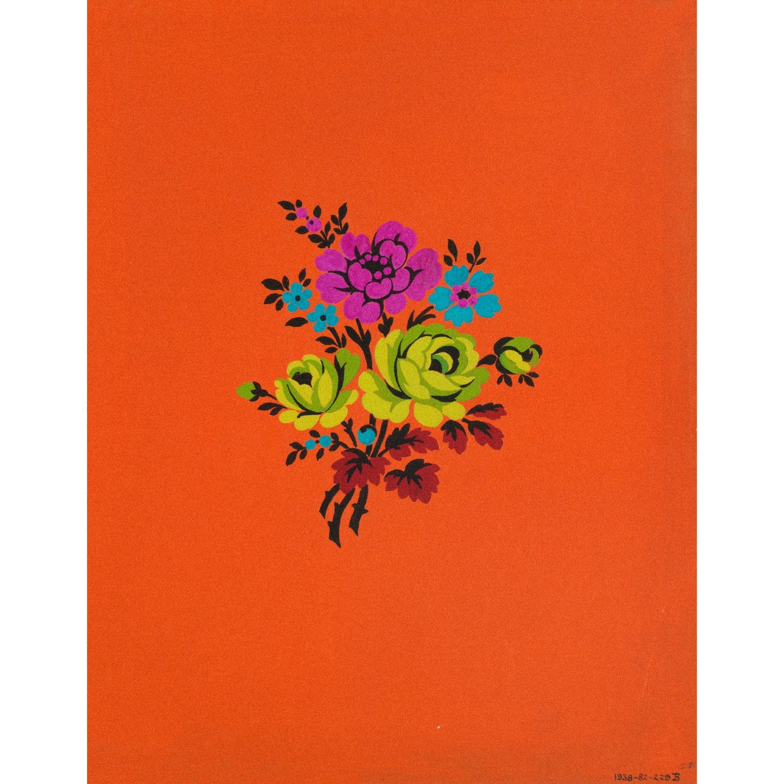 Decorative "Polychrome floral group III (1915)" by Herman A. Elsberg Poster | High - Quality Print | Repositionable Adhesive (Copia) - Pasquín
