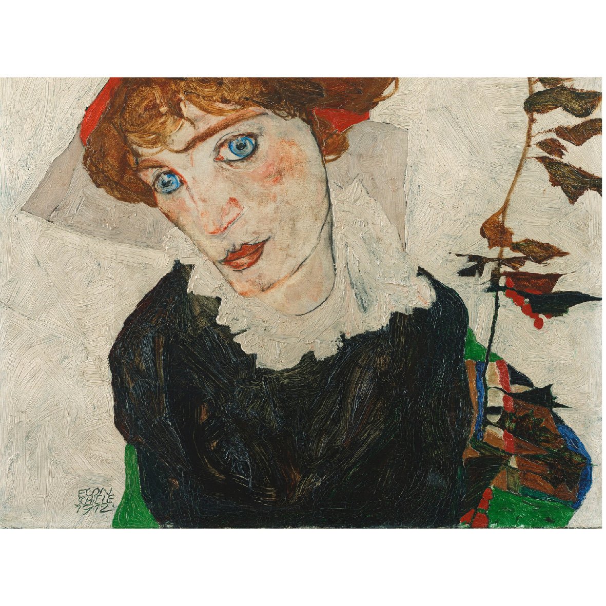 Decorative "Portrait of Wally Neuzil (1912)" by Egon Schiele Poster | High - Quality Print | Repositionable Adhesive - Pasquín