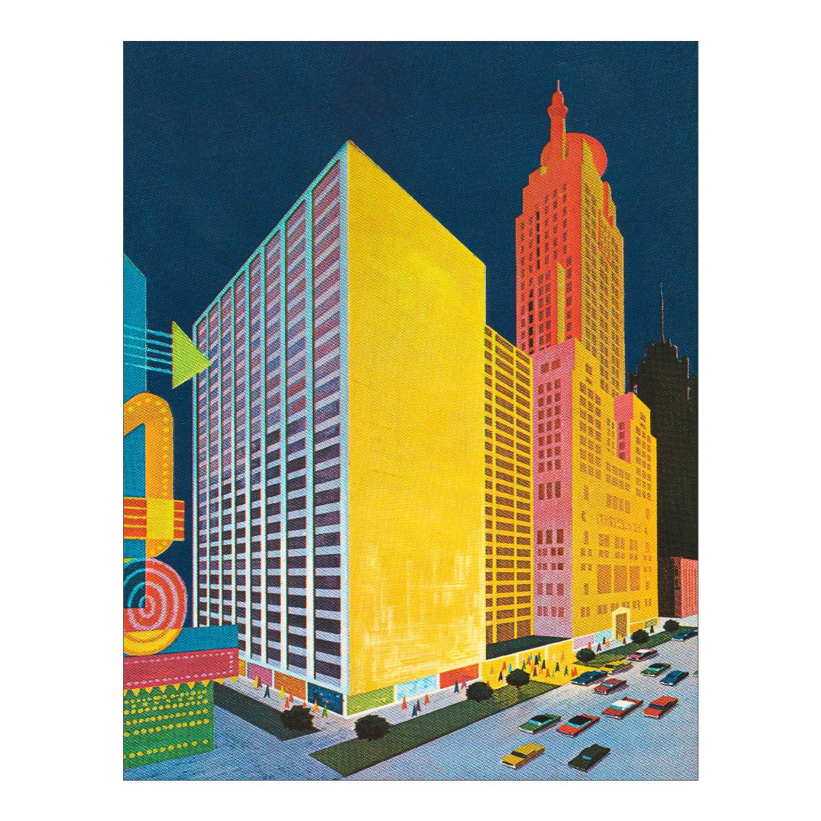 Decorative "Sheraton - Chicago Hotel" Poster | High - Quality Print | Repositionable Adhesive - Pasquín