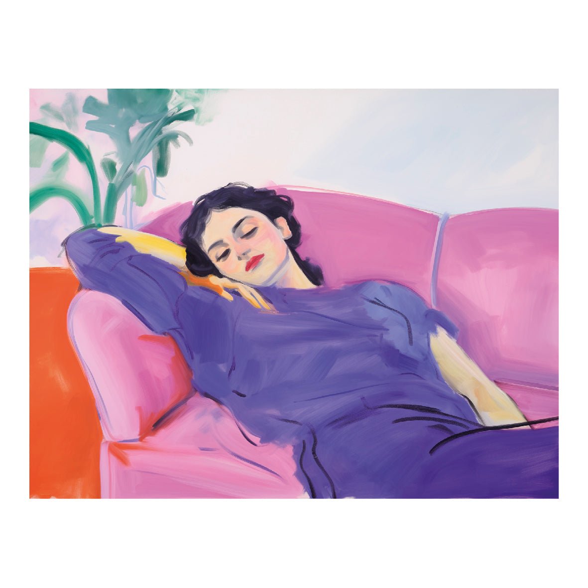 Decorative "Sleeping Beauty" Poster | High - Quality Print | Repositionable Adhesive - Pasquín