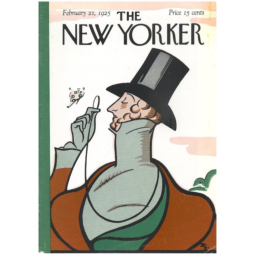 Decorative "The New Yorker Cover: February 21, 1925" | High - Quality Print | Repositionable Adhesive - Pasquín Store