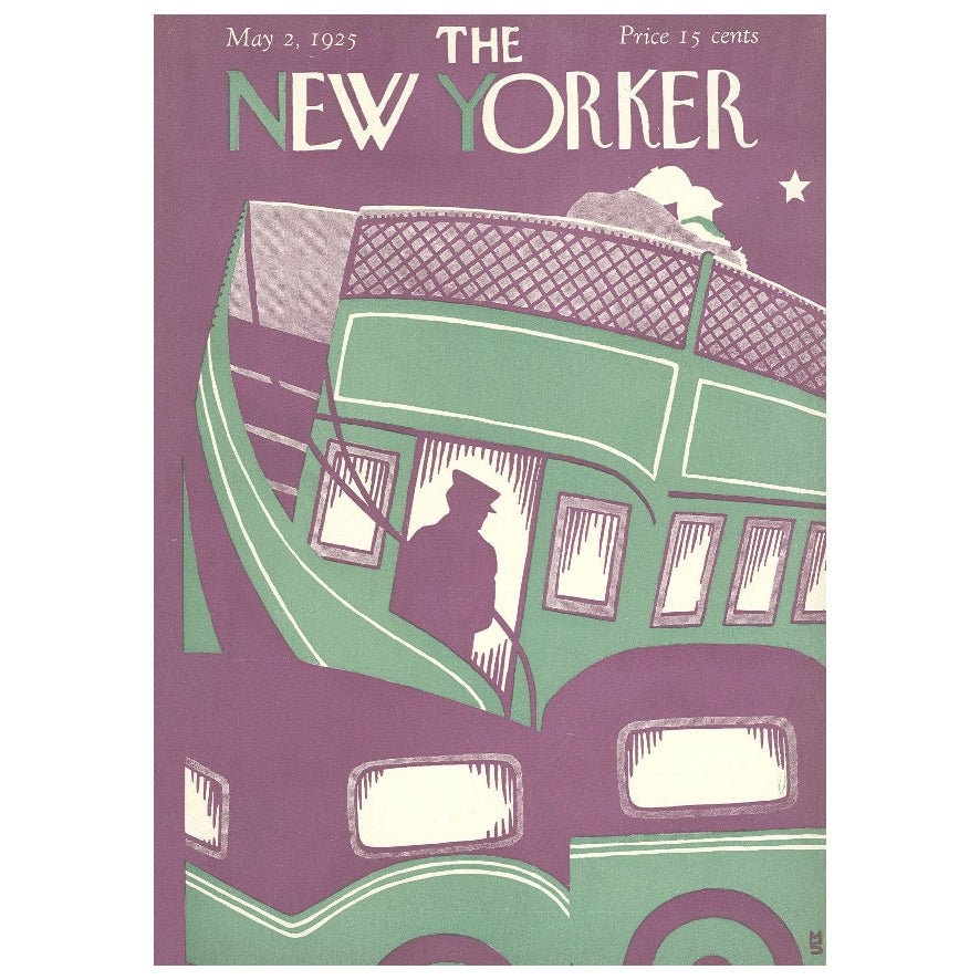 Decorative "The New Yorker Cover: May 2, 1925" | High - Quality Print | Repositionable Adhesive - Pasquín Store