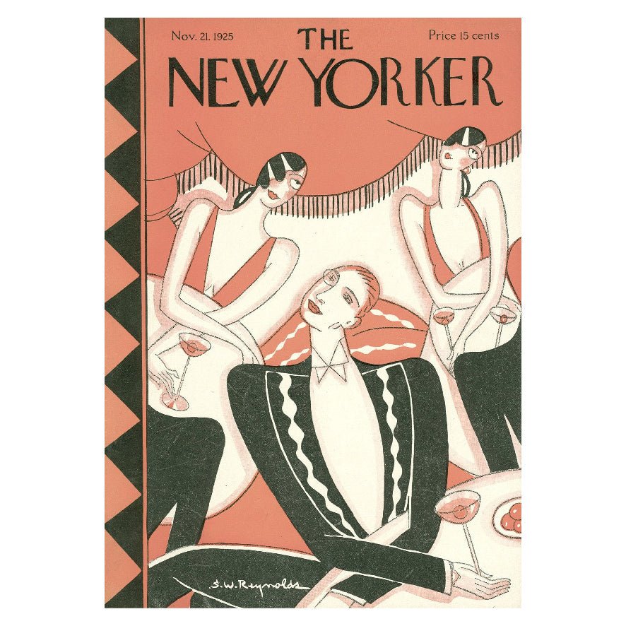 Decorative "The New Yorker Cover: November 21, 1925" | High - Quality Print | Repositionable Adhesive - Pasquín Store