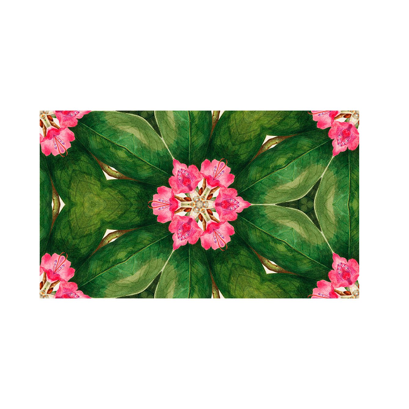 Floral Peel - and - Stick Tiles | Self - Adhesive Pink and Green Design | Limited Edition - Pasquín Store