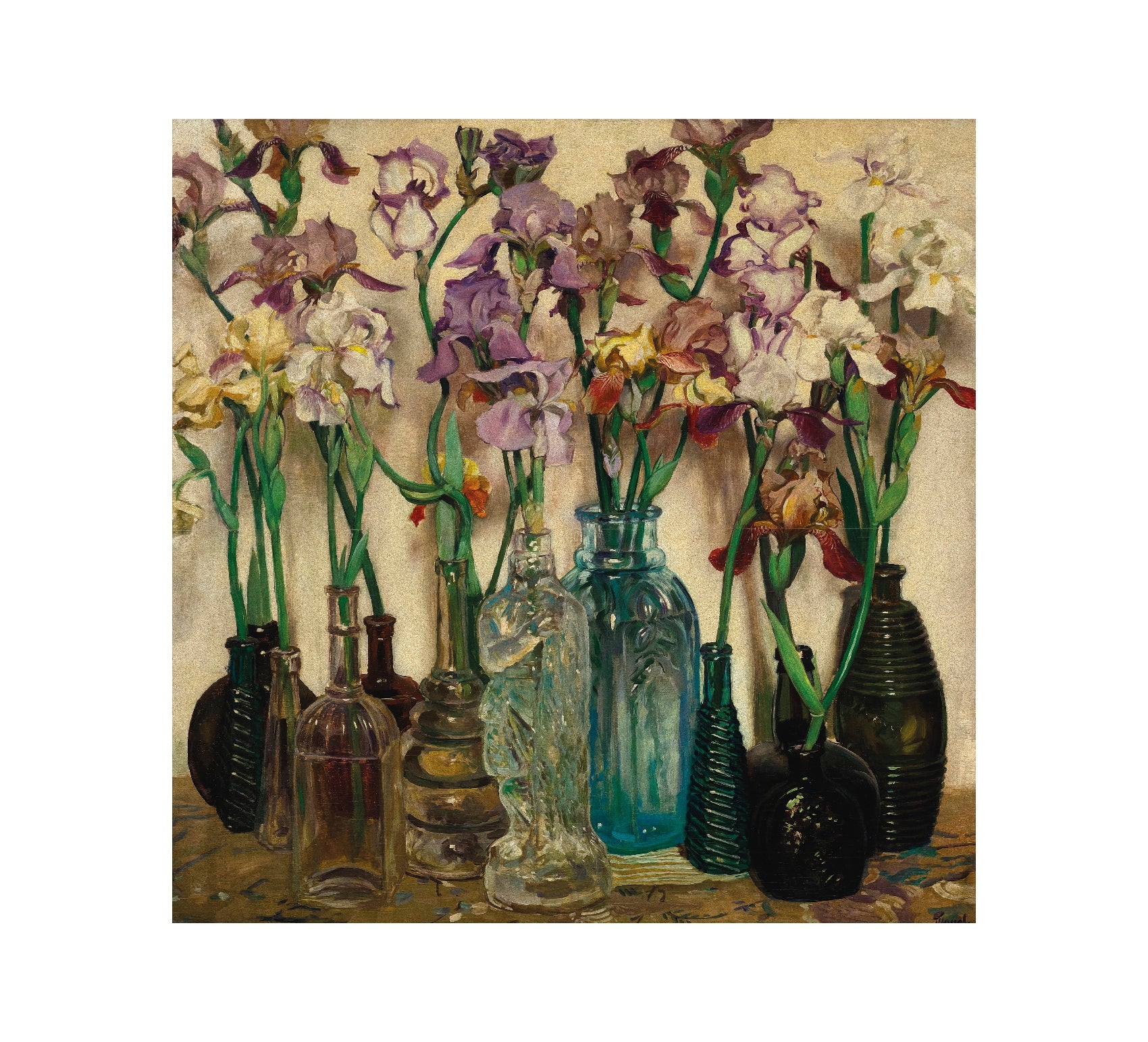 Flower Vase by Frederick Judd Waugh - Repositionable Adhesive Poster - Pasquín Store