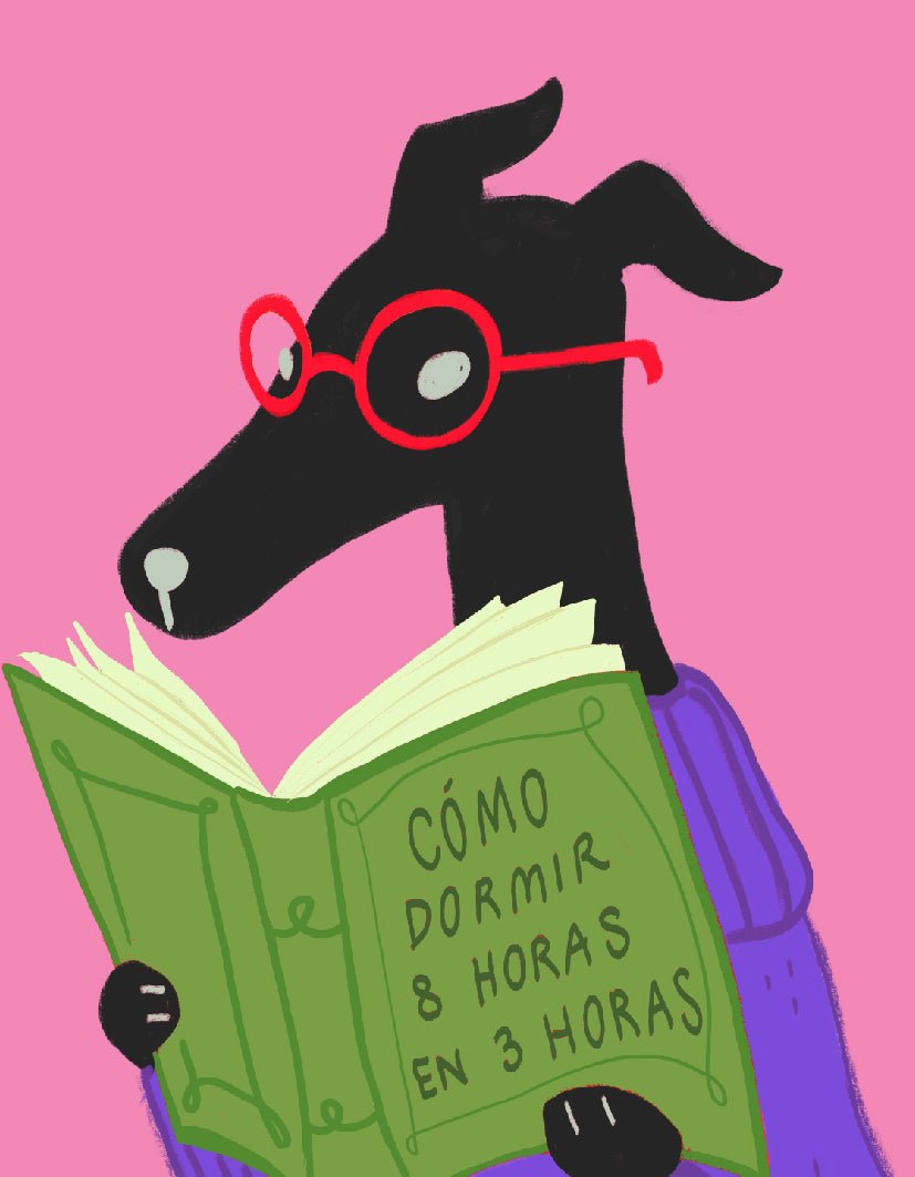 "Galgo Lector" by Lolillapolilla - Reusable Peel-and-Stick Poster - Pasquín