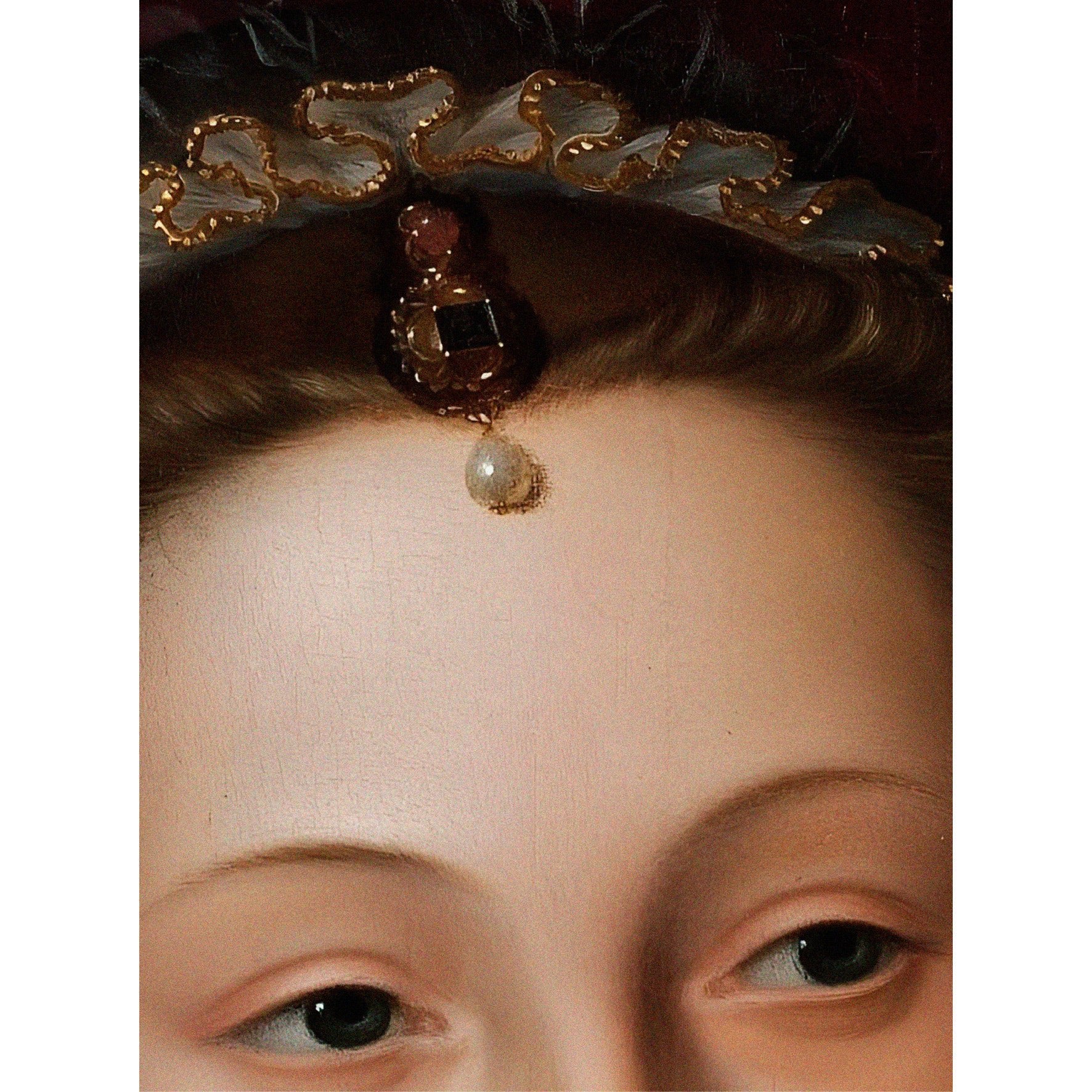 Handmade "Diana de Poitiers (Detail) (1571)" by François Clouet Poster | High - Quality Print | Repositionable Adhesive - Pasquín Store