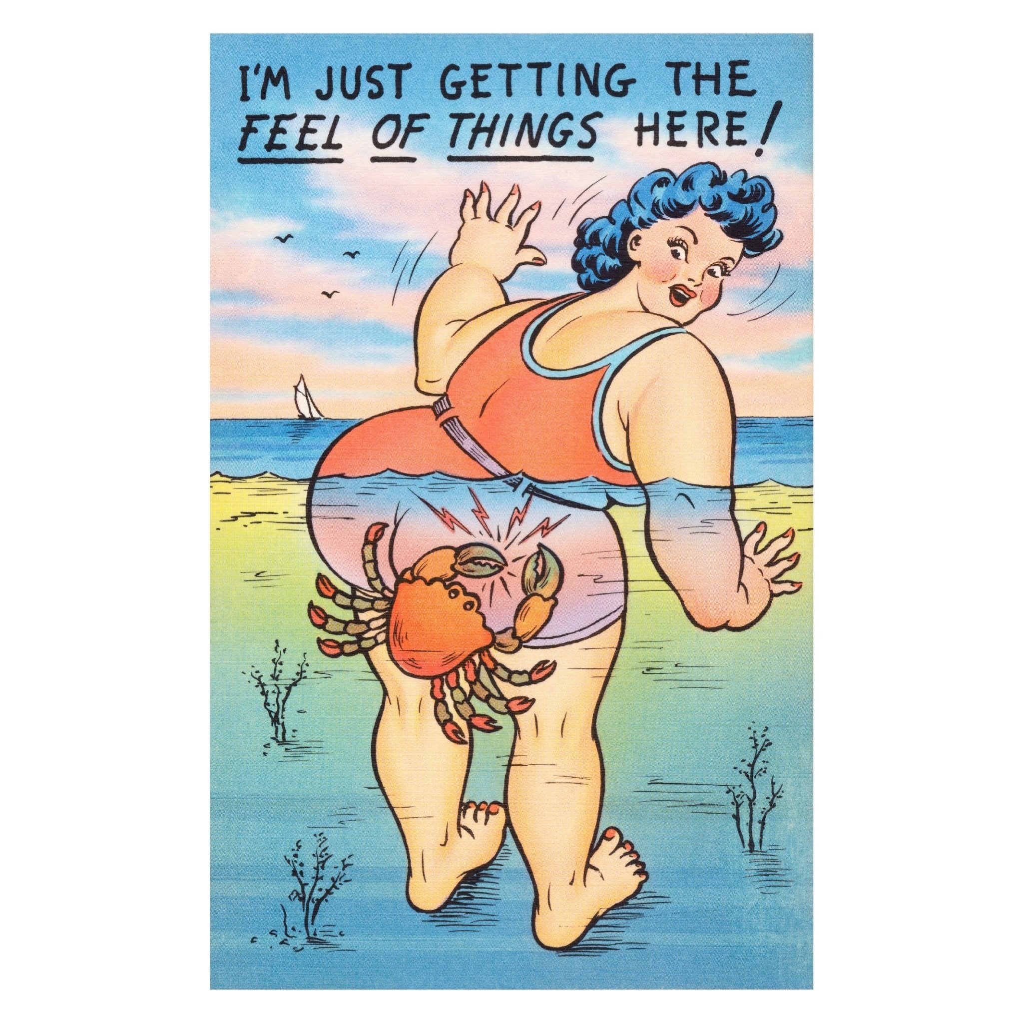 Handmade "I'm Just Getting the Feel of Things Here! (1930–1945)" Poster | High - Quality Print | Repositionable Adhesive - Pasquín Store