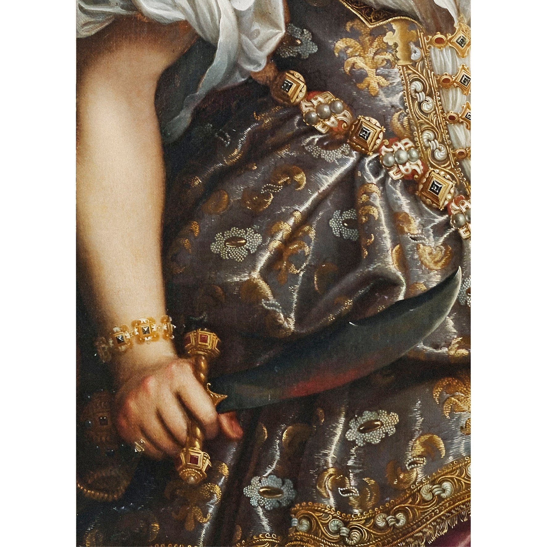 Handmade "Judith Beheading Holofernes (Detail) (1590)" by Fede Galizia Poster | High - Quality Print | Repositionable Adhesive - Pasquín Store