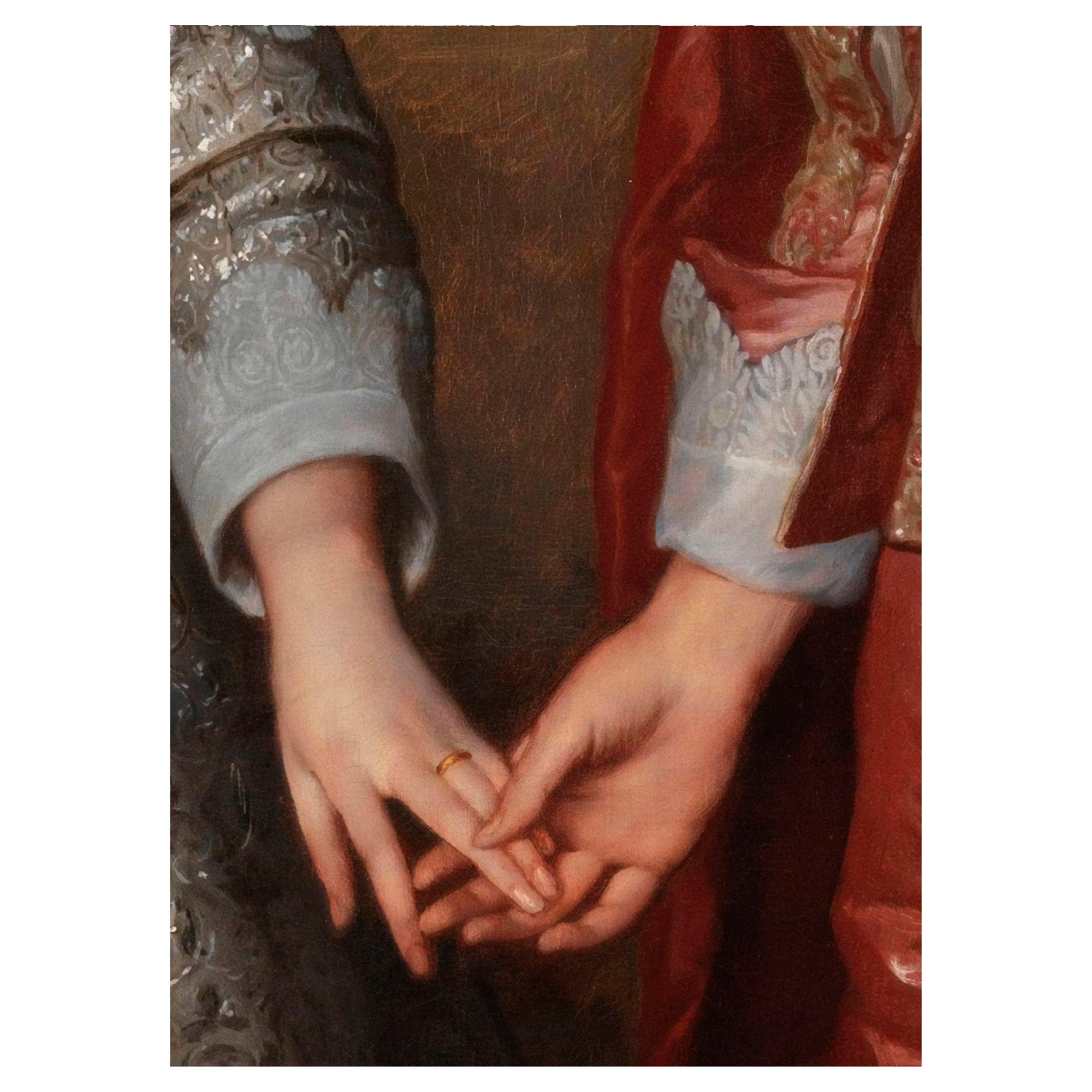 Handmade "Prince William II and his bride (1625–1650)" by Anthony Van Dyck Poster | High - Quality Print | Repositionable Adhesive - Pasquín Store