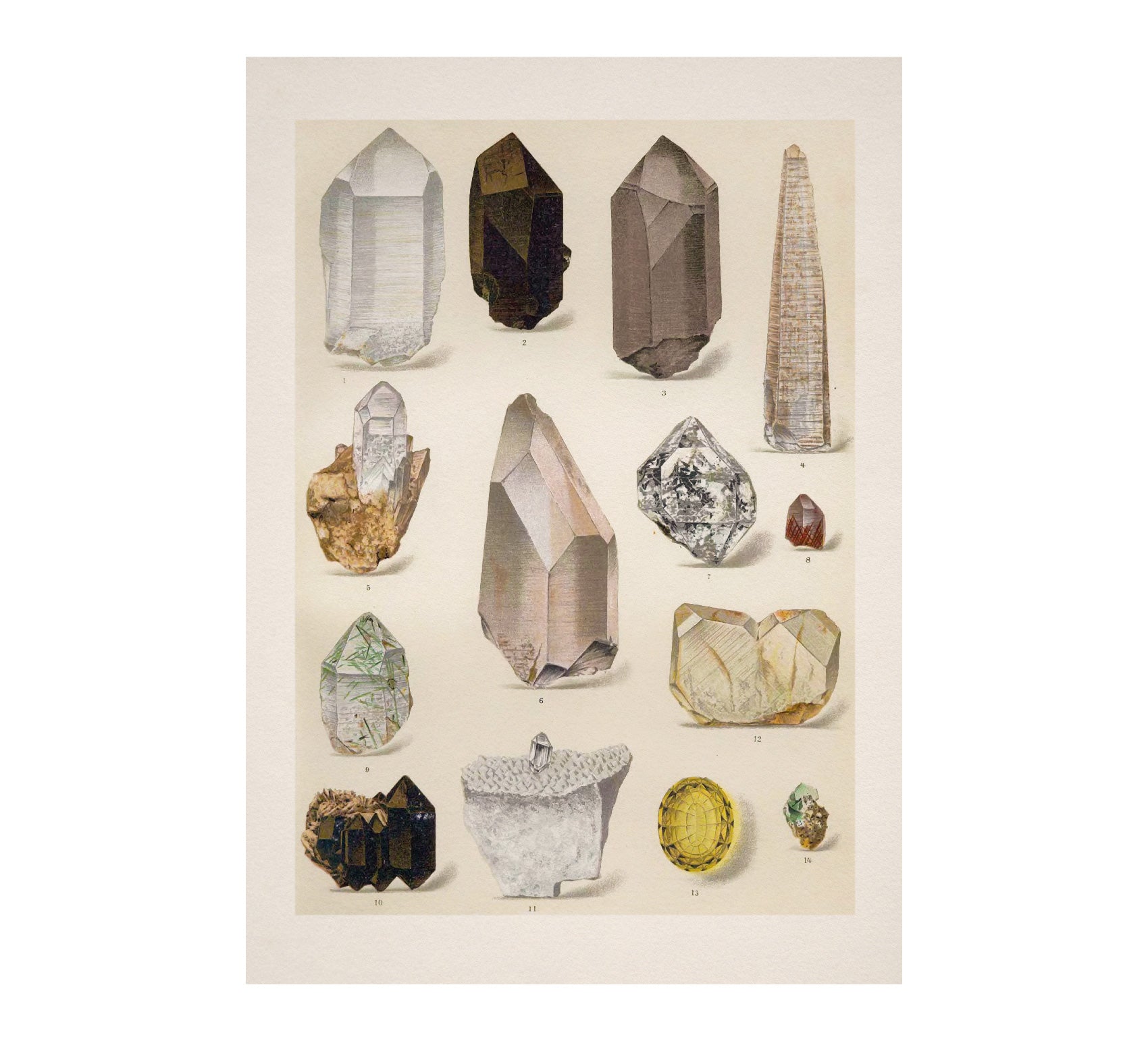 Handmade Vintage Crystals Art Adhesive Poster - Eco - Friendly and High - Quality - Pasquín Store