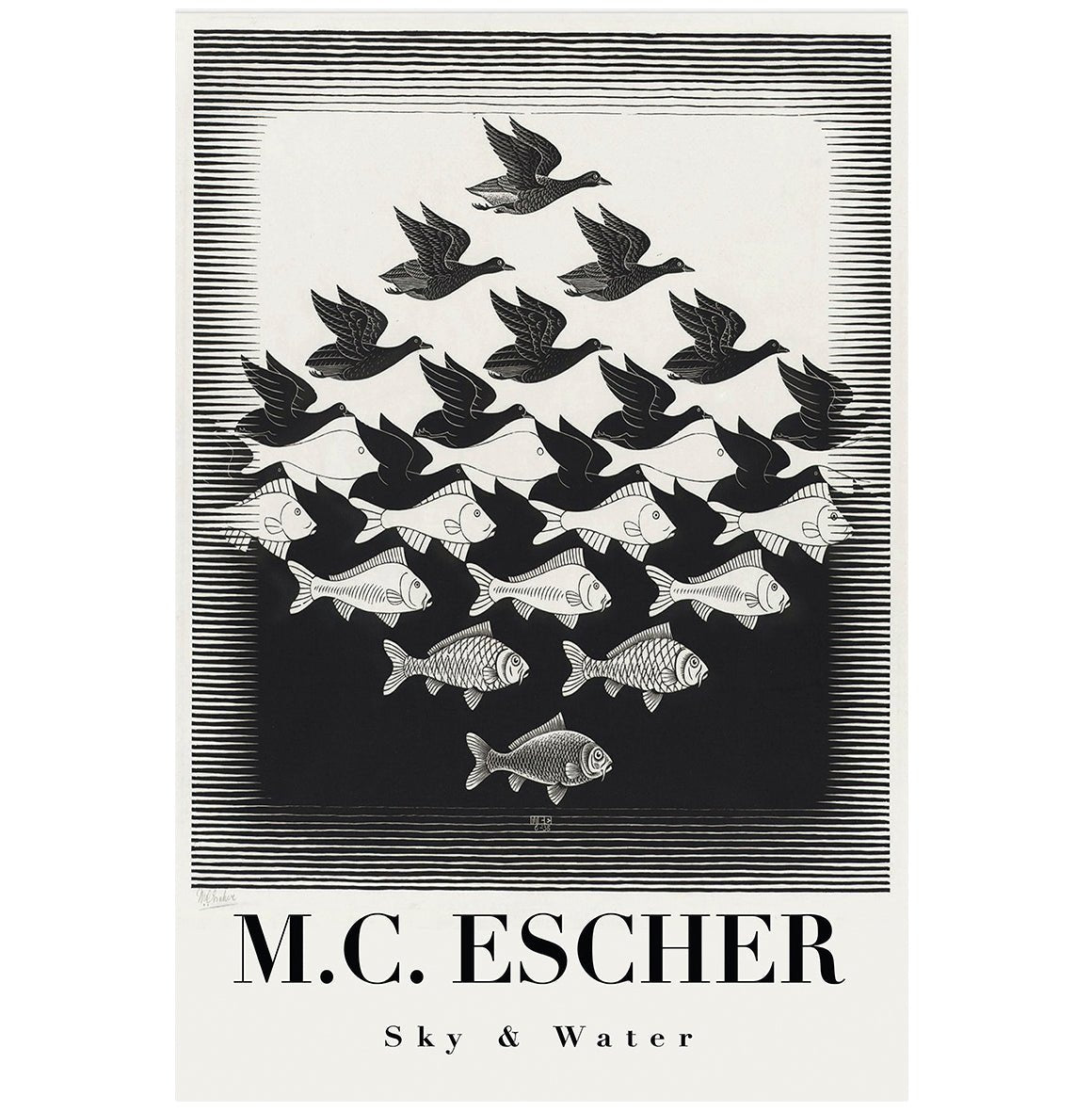 High - Quality Fabric Adhesive Poster - M.C. Escher - Pasquín Store