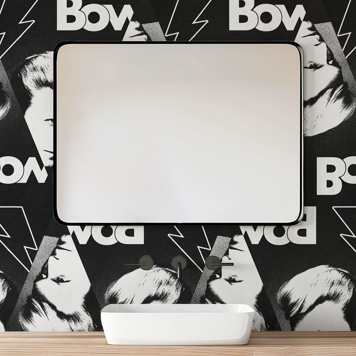 Iconic Bowie Wall Wallpaper - Repositionable and Eco - Friendly - Pasquín Store