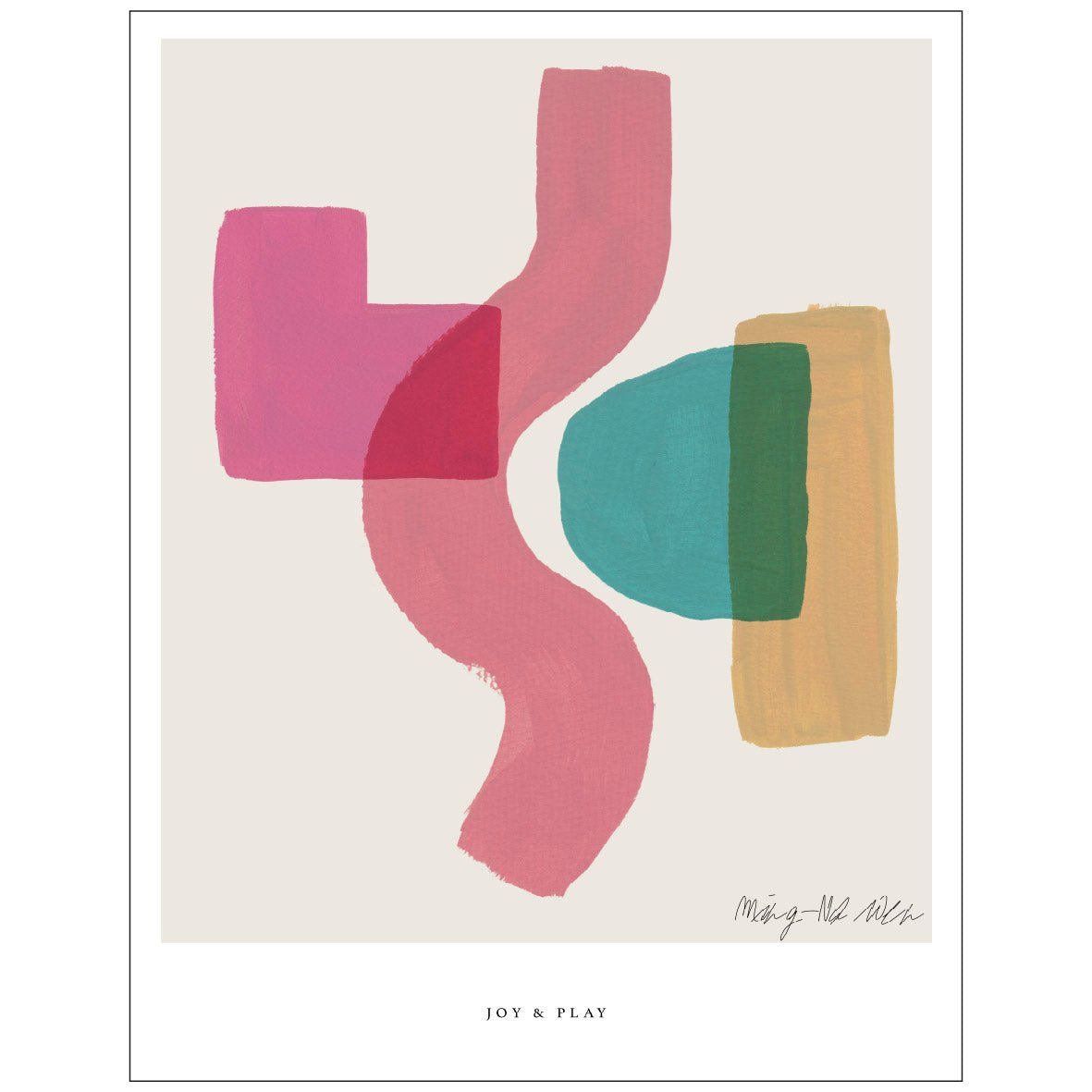 Joy and Play Reusable Peel - and - Stick Poster - Pasquín