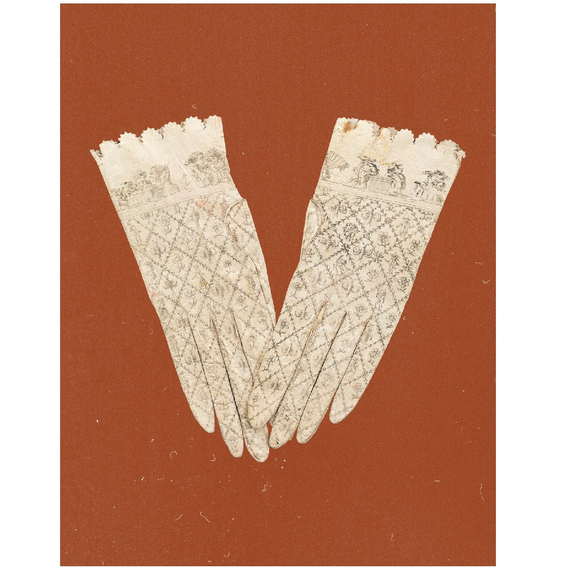 Lady’s Gloves Reusable Peel - and - Stick Poster - Pasquín